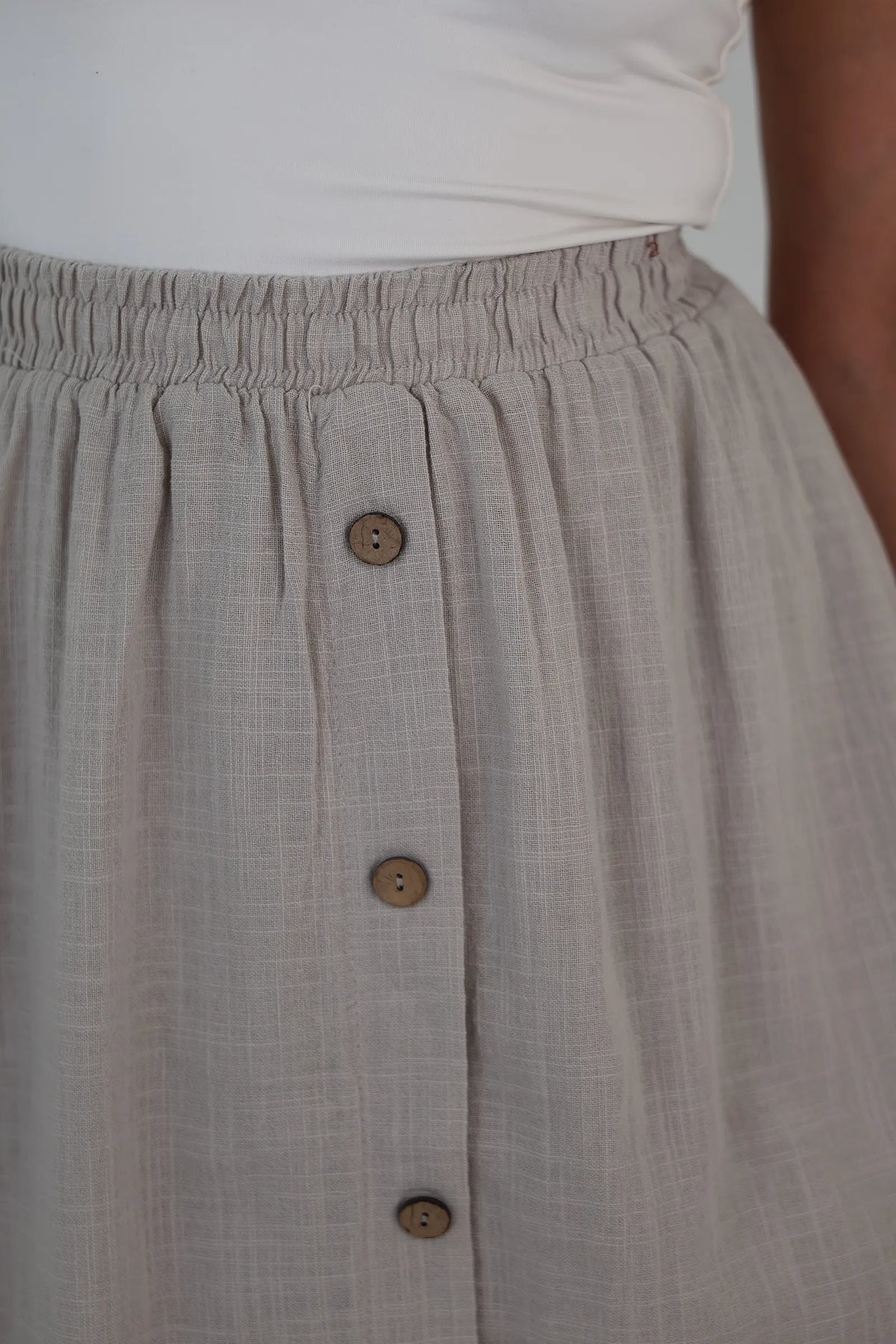 Fund elastic waist midi