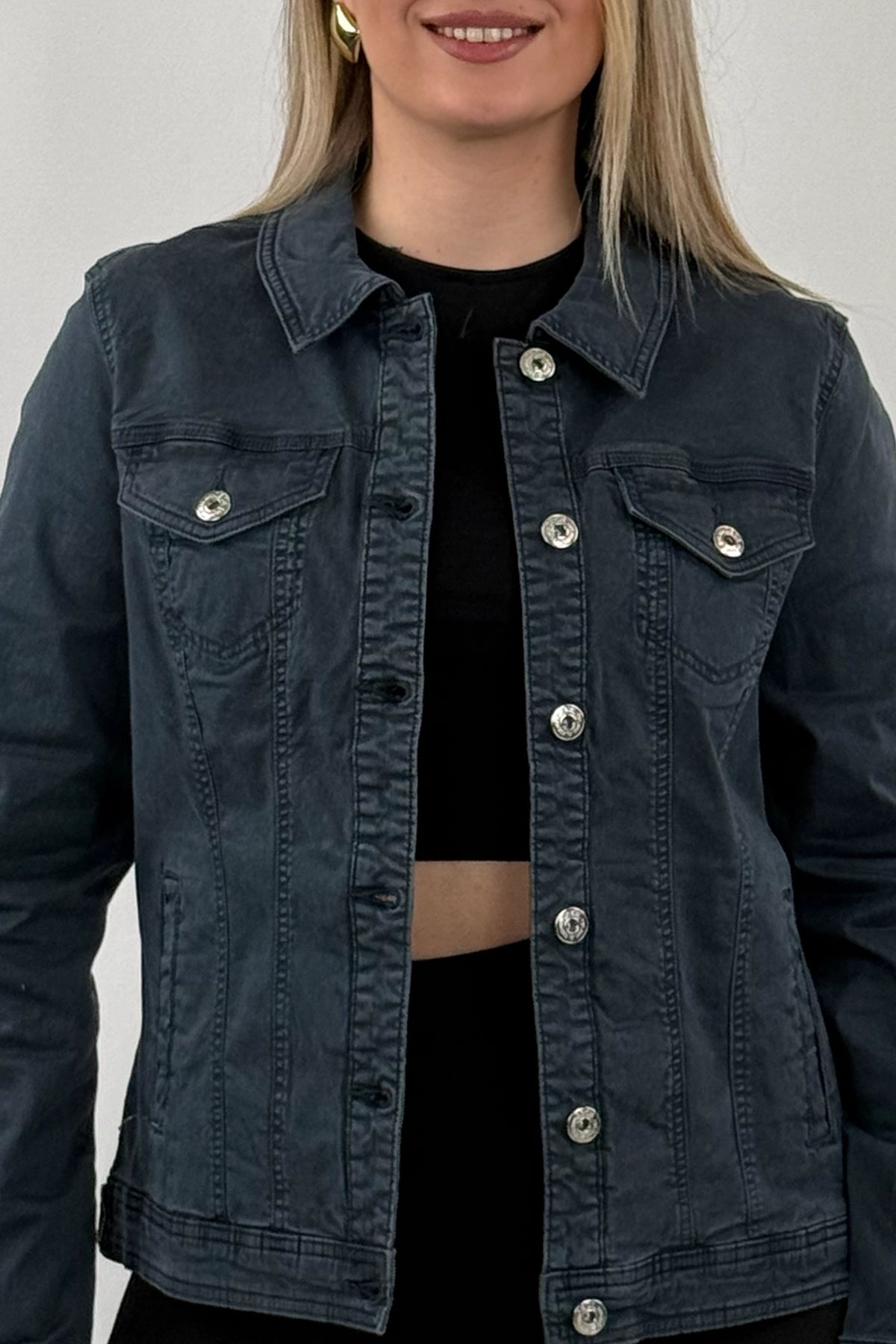 Jakne washed denim