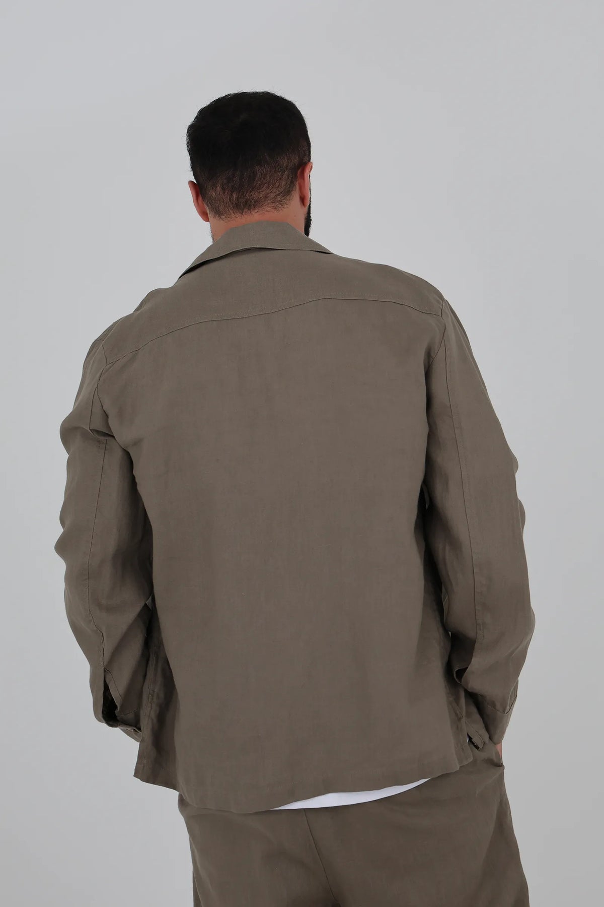Sako linen shacket