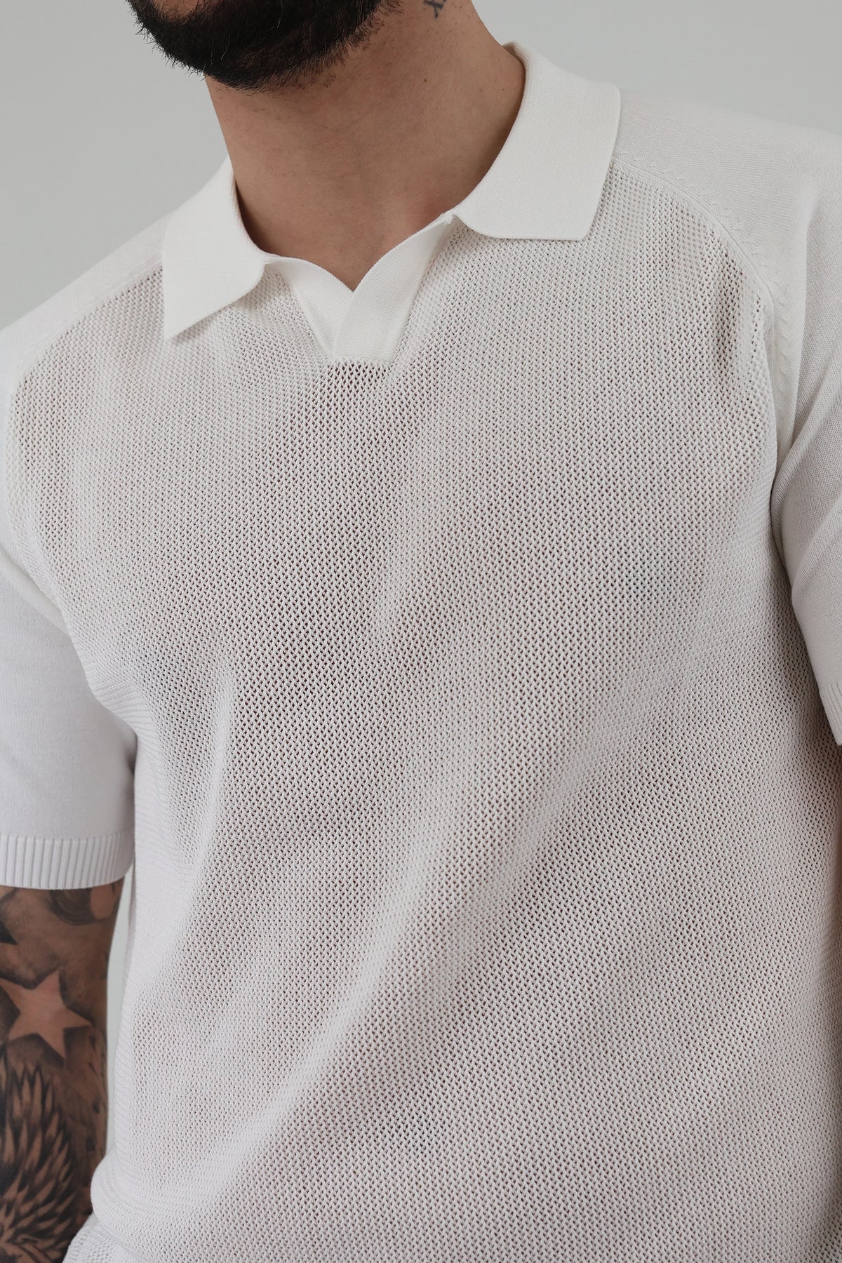 Maice open collar