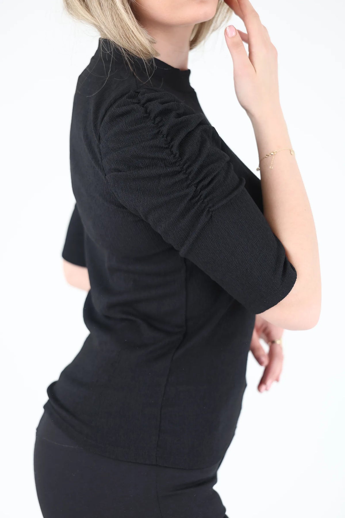 Maice ruched sleeve