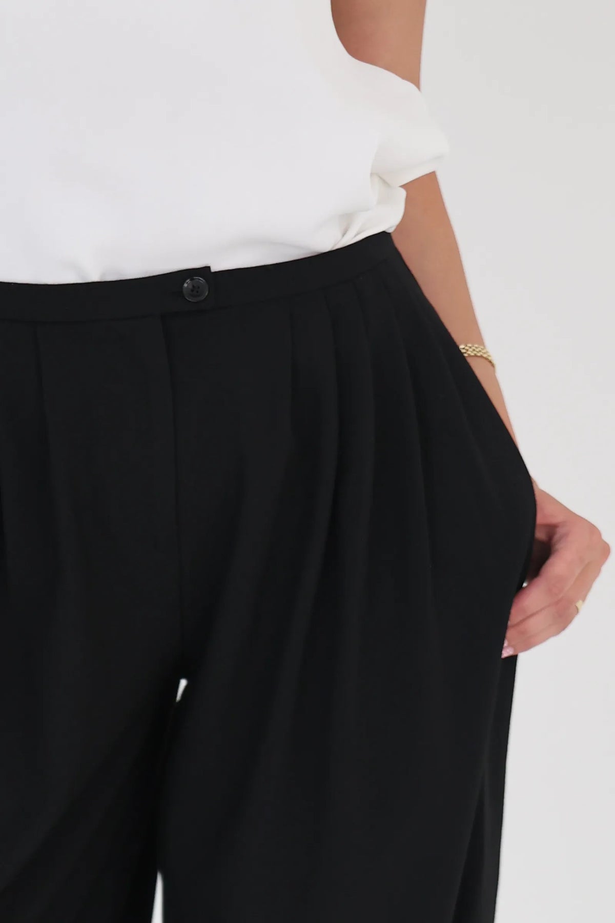 Pantallona flowy black