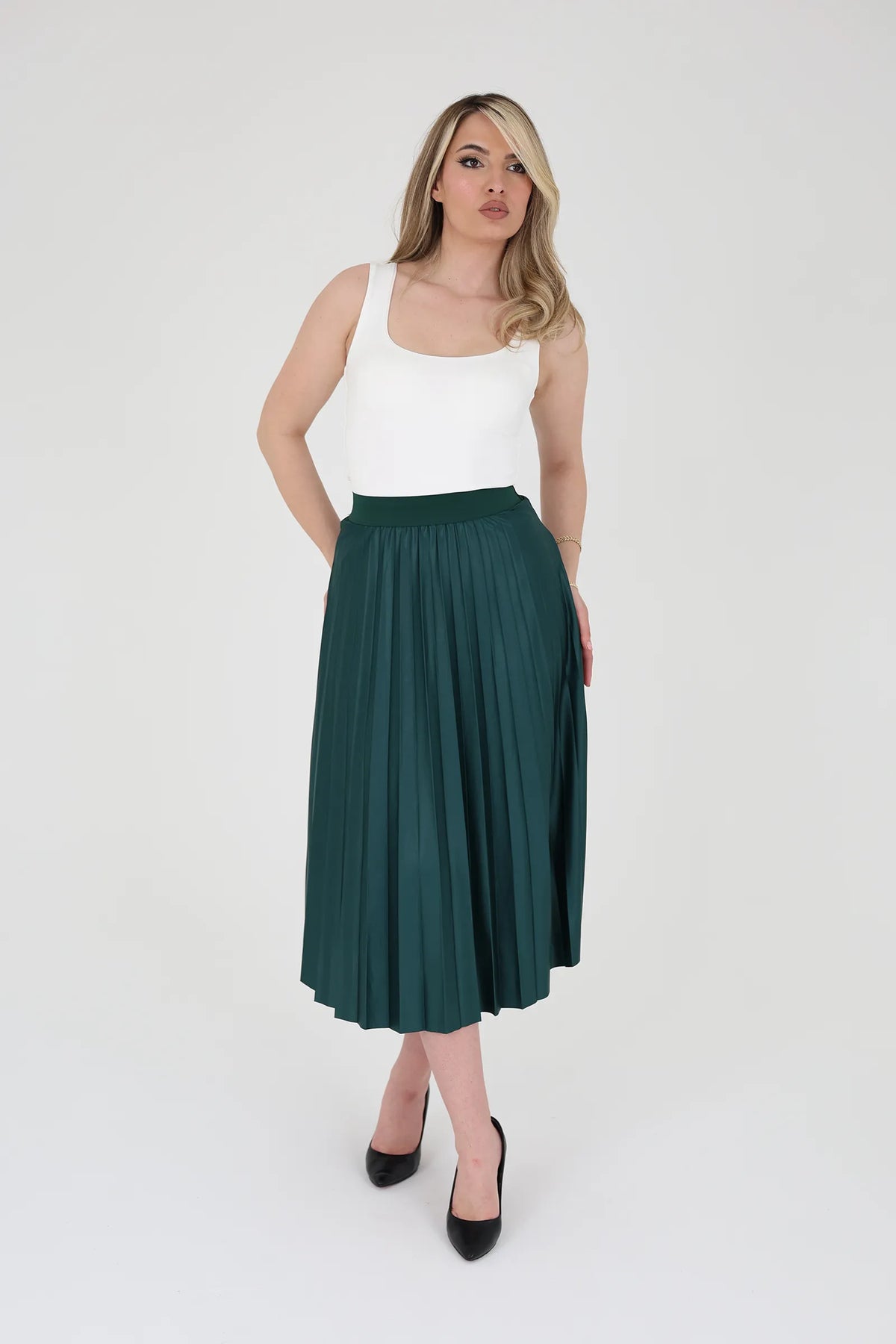 Fund pleated chiffon