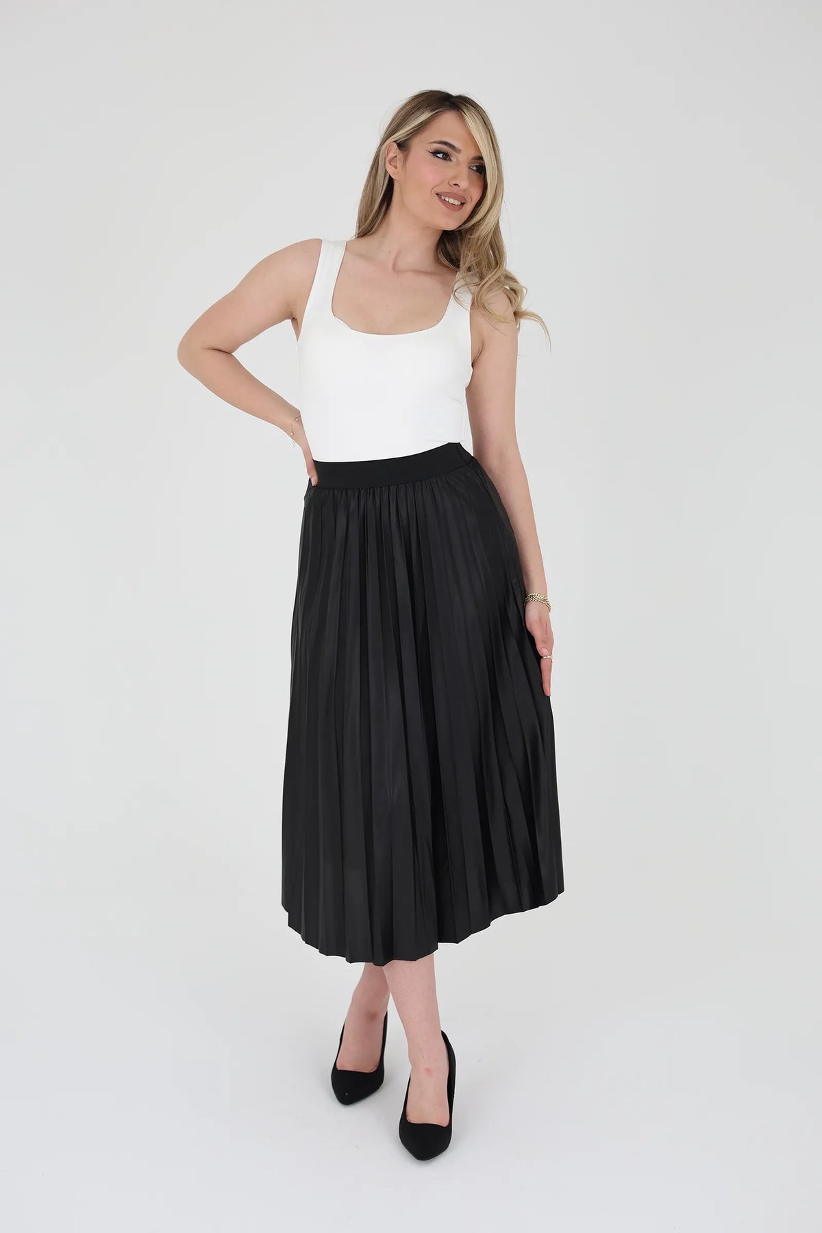 Fund pleated chiffon
