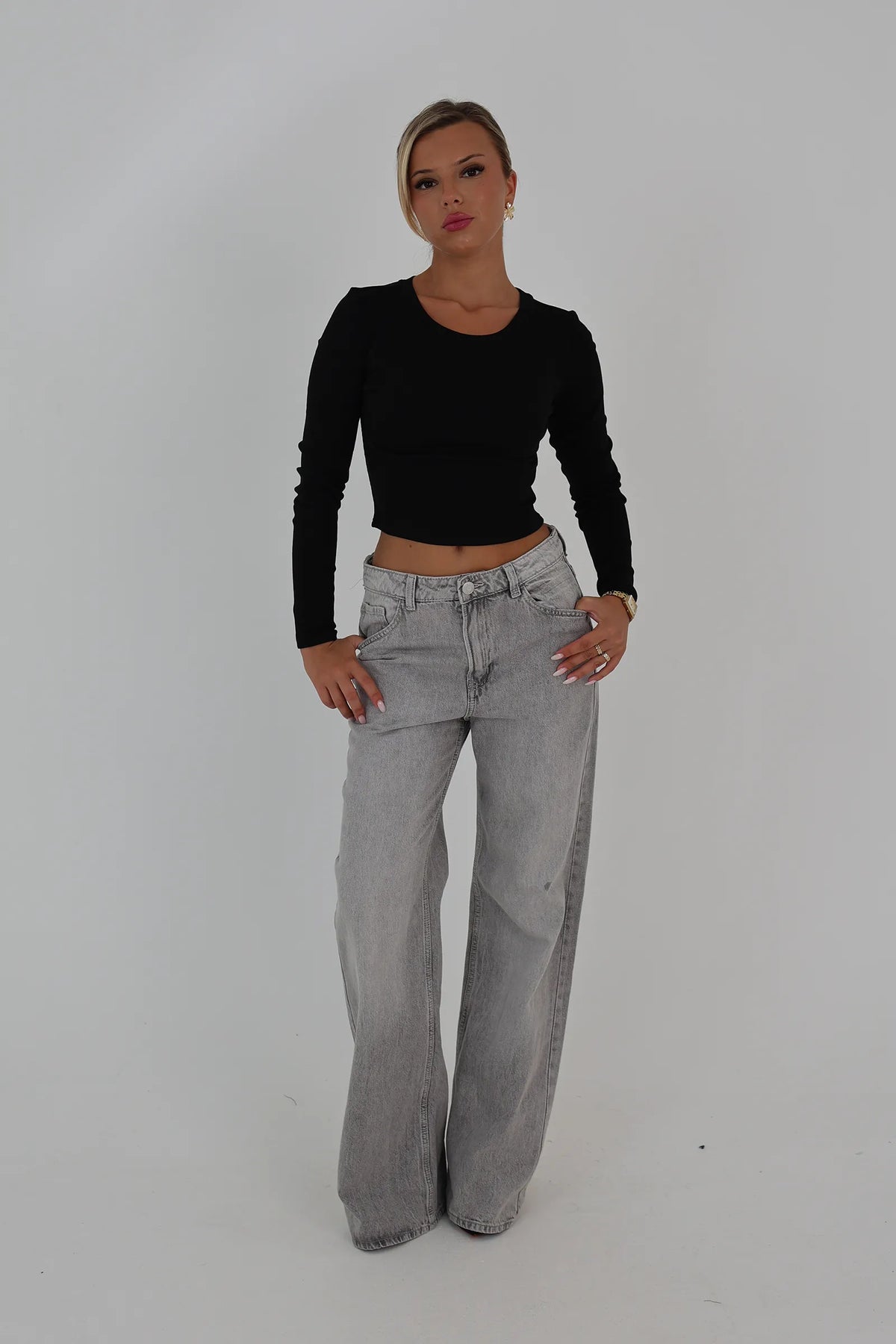 Bluze crewneck crop