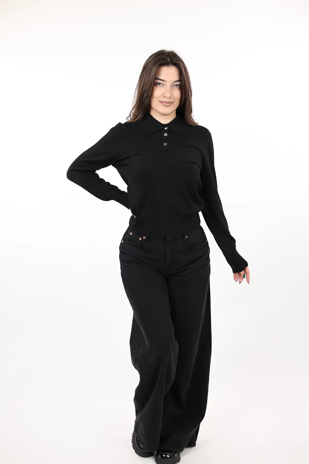 Xhemper knit polo top