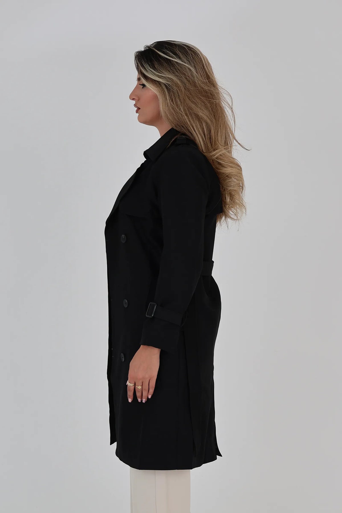 Mantil midi trench