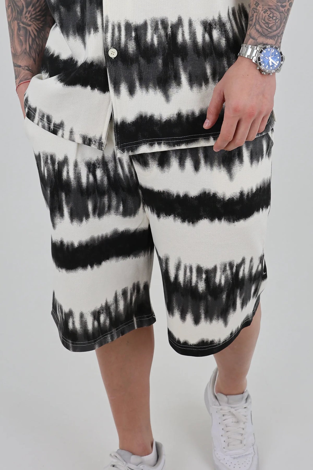 Pantallona relaxed fit printed