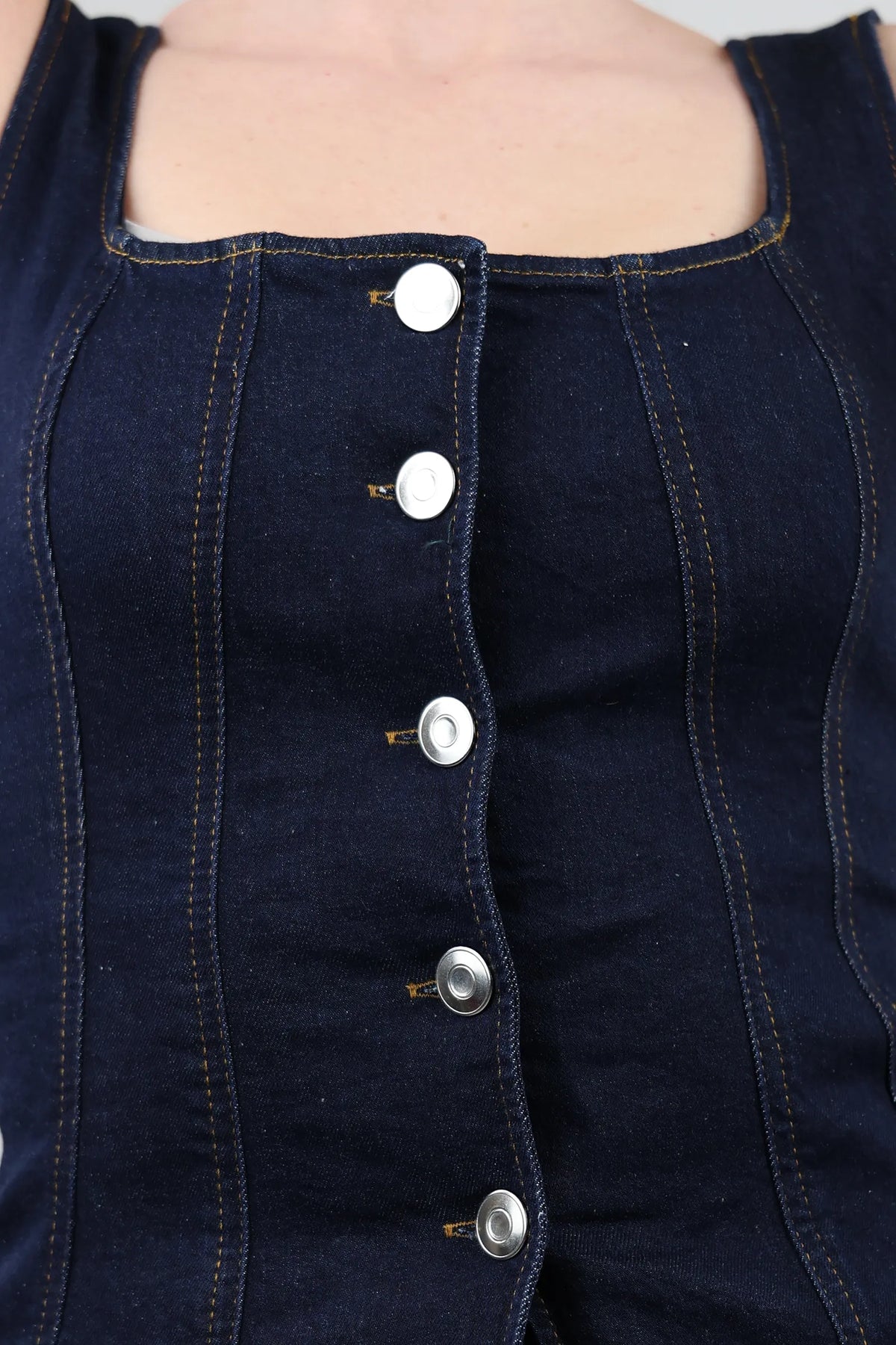 Jelek denim corset