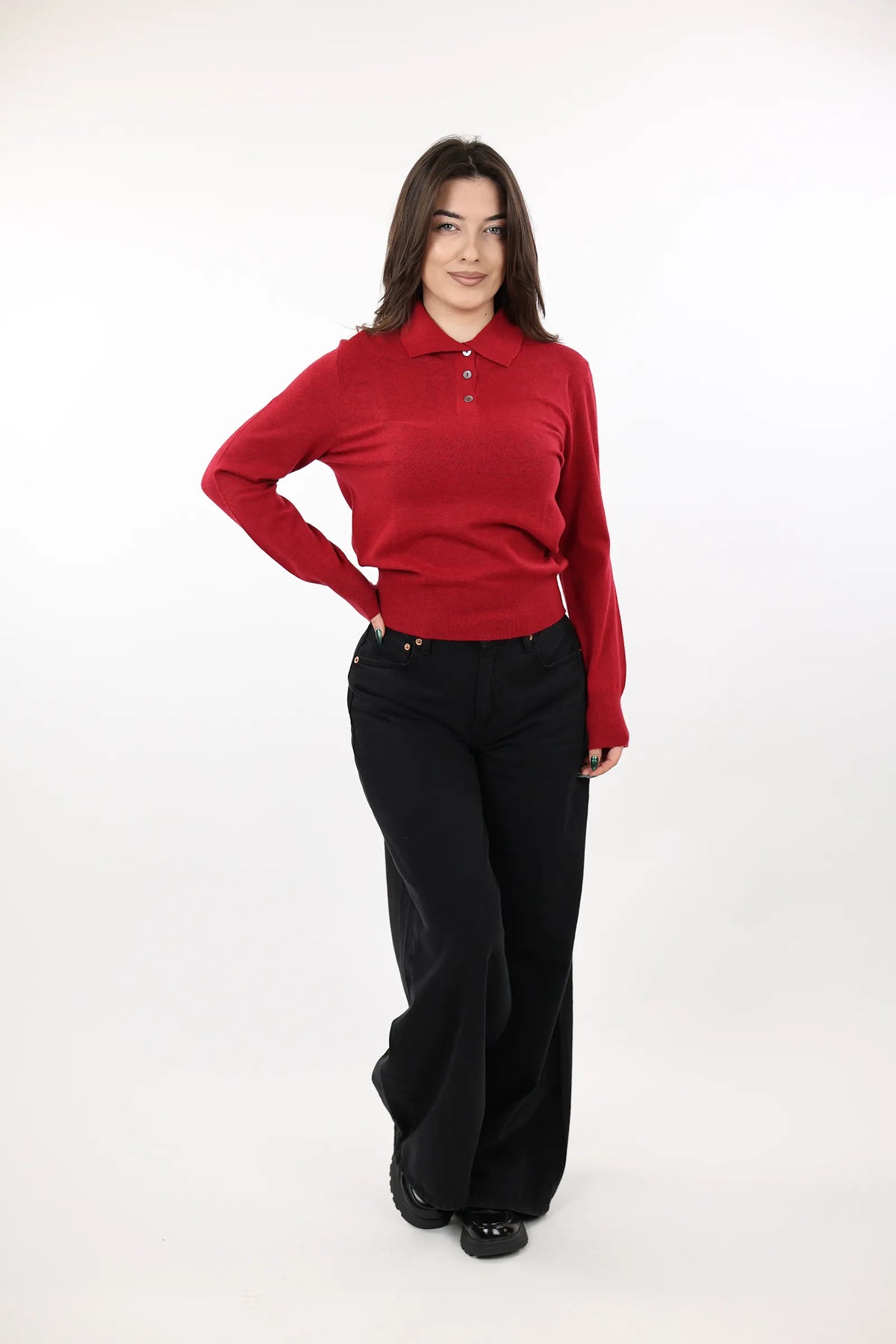 Xhemper knit polo top
