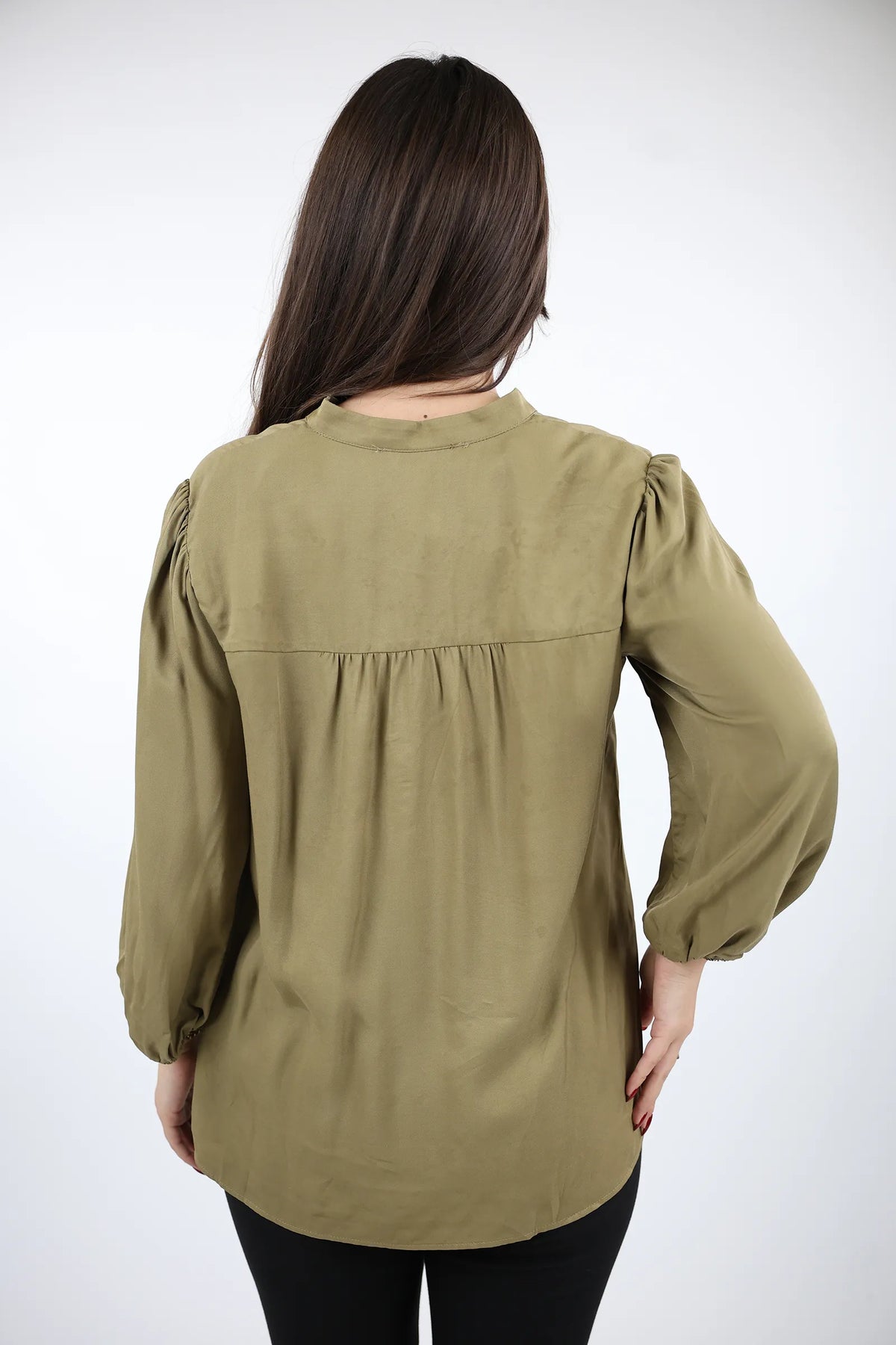 Kemishe mandarin collar
