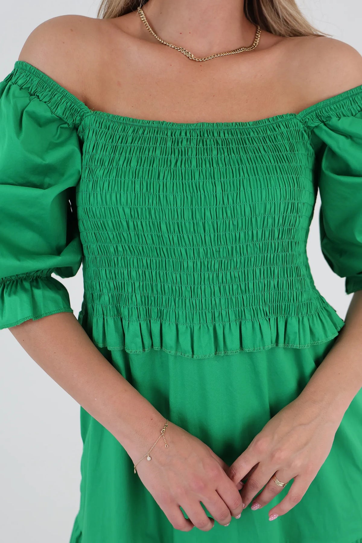 Fustan boho green