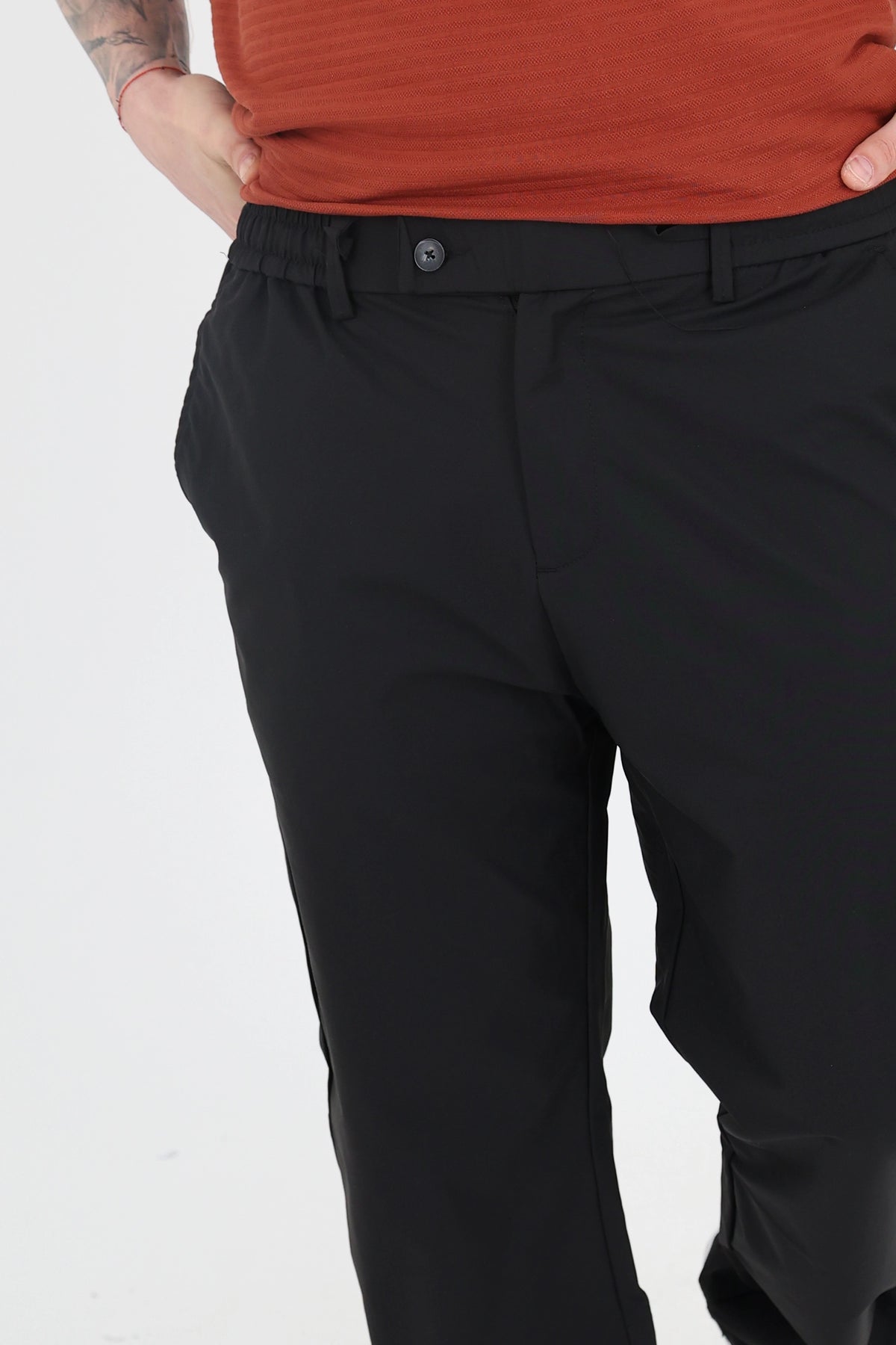 Pantallona loose fit linen