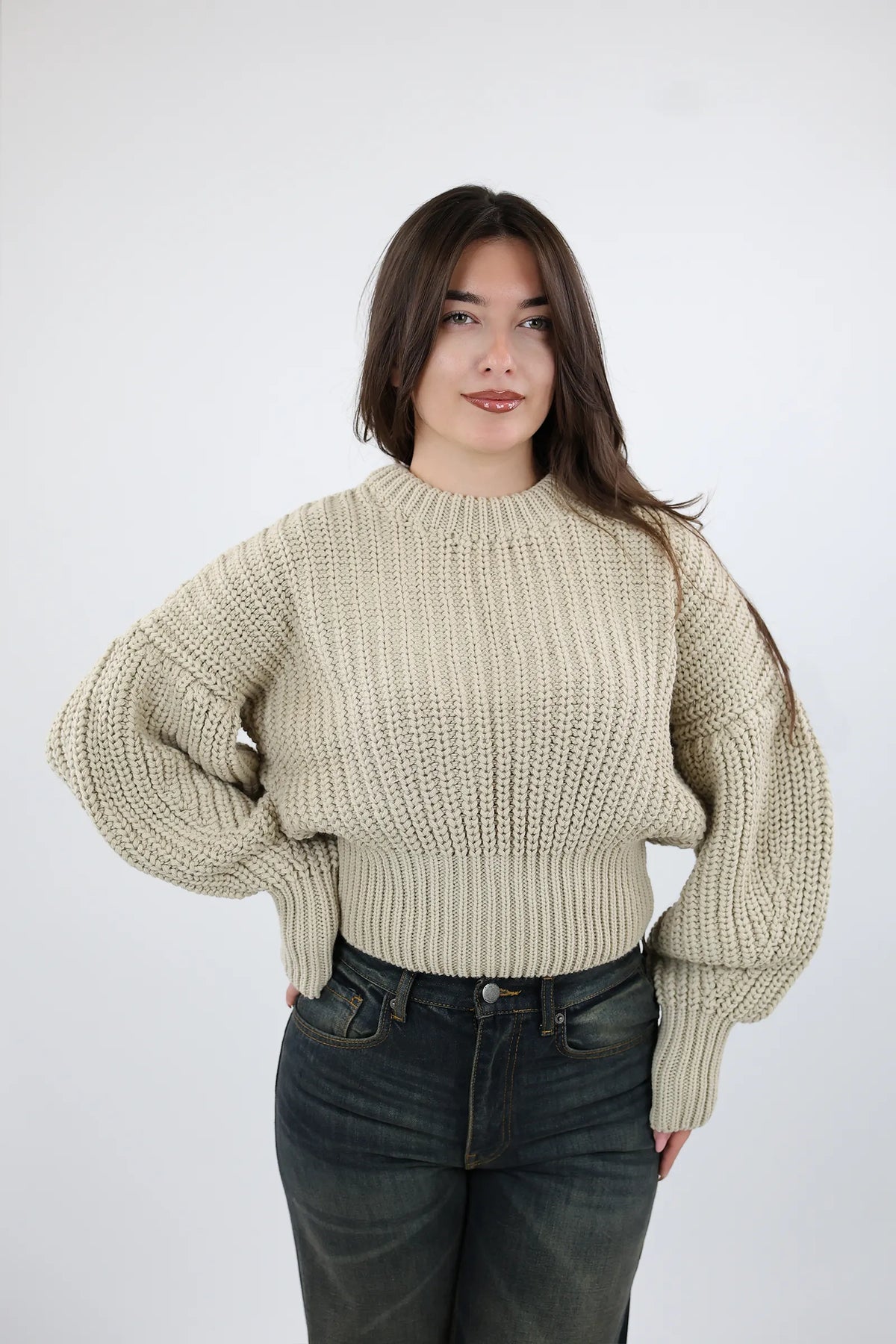 Xhemper crochet beige