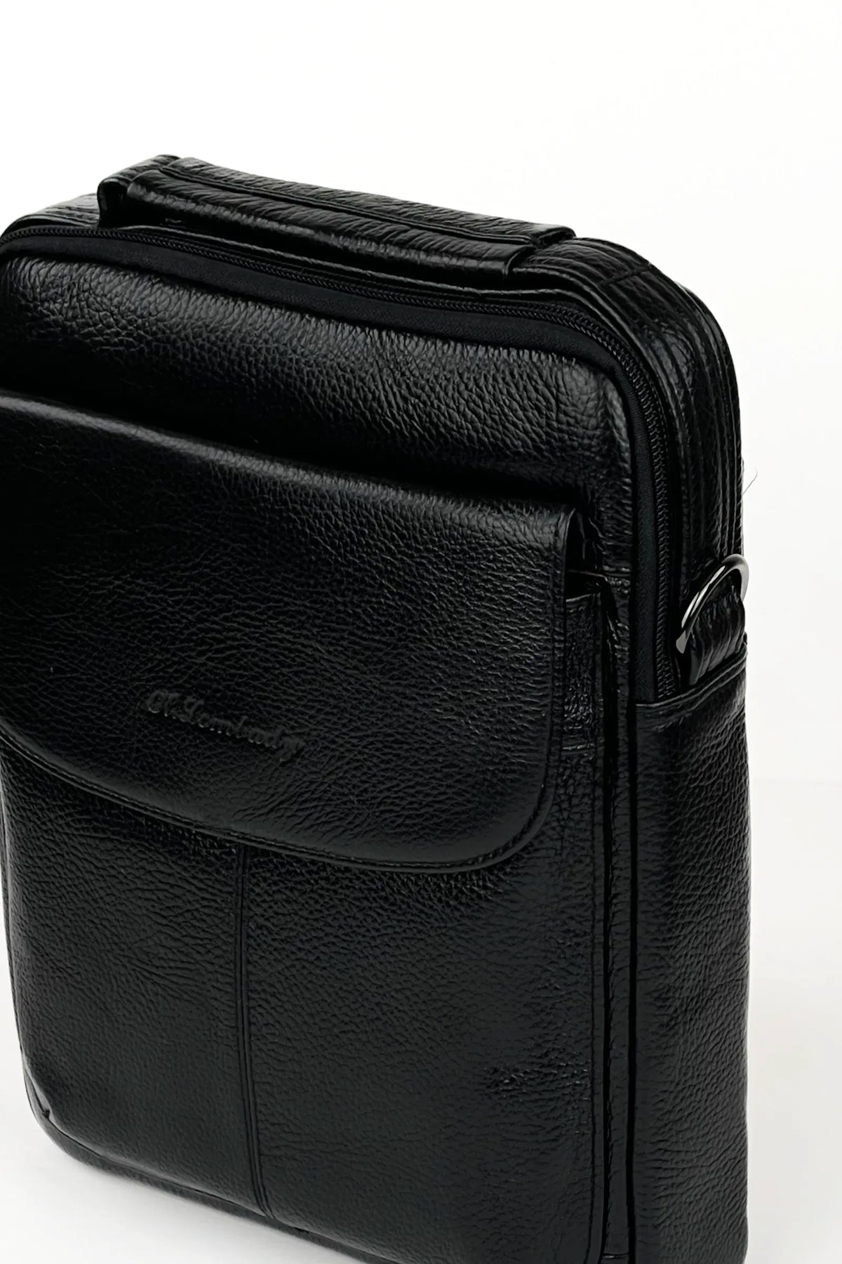 Çanta black leather crossbody bag
