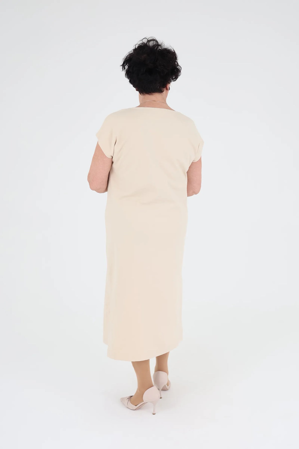 Fustan cowl neck