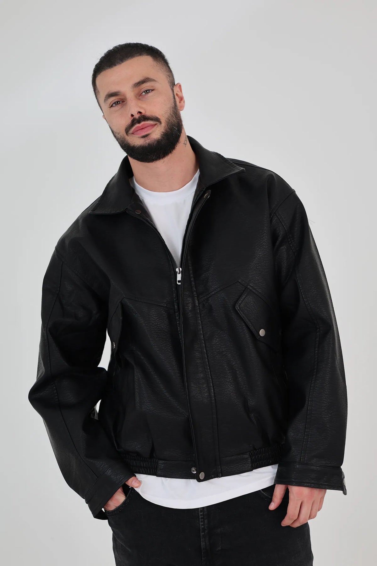 Jakne leather bomber