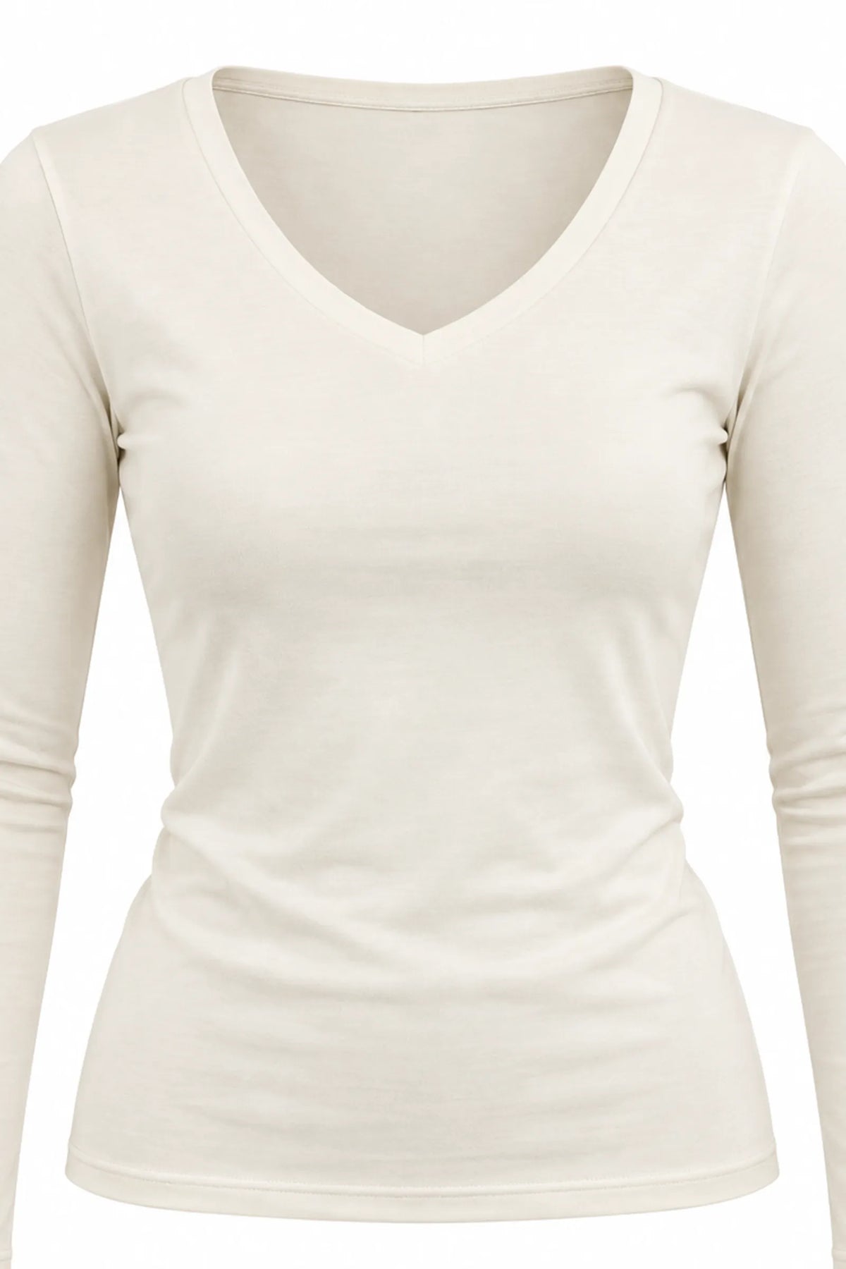 Bluze taupe v-neck