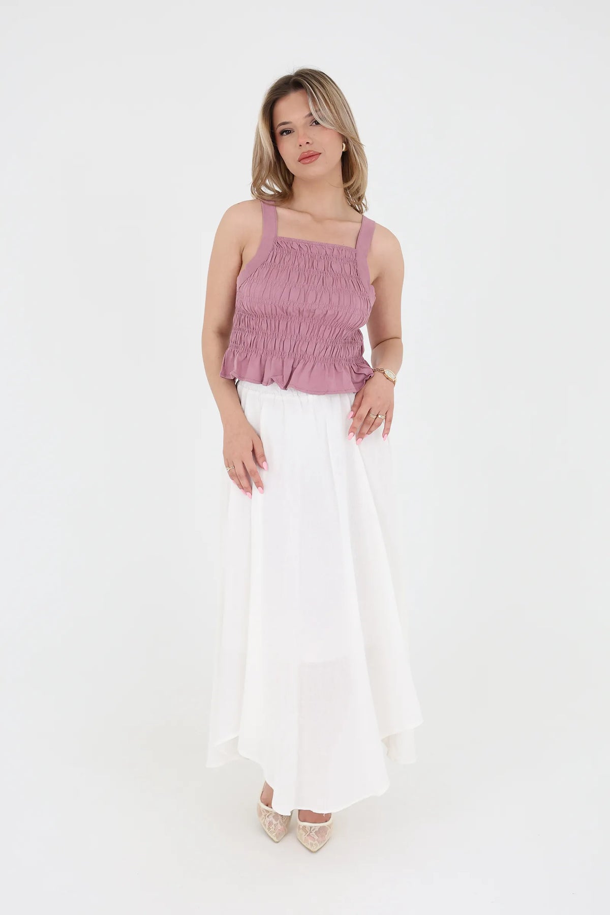 Fund flowy linen