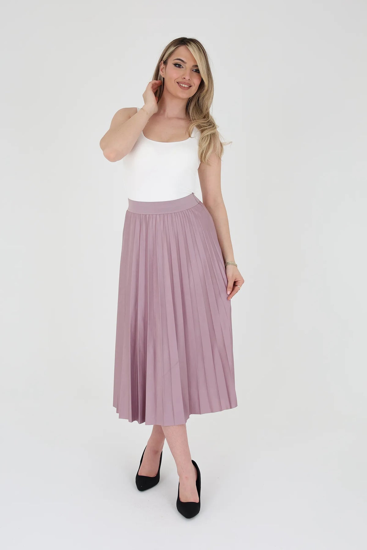 Fund pleated chiffon