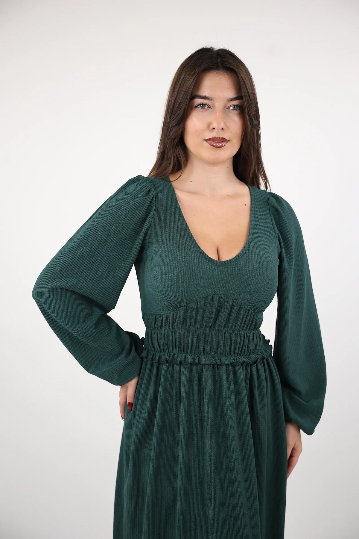 Fustan long sleeve