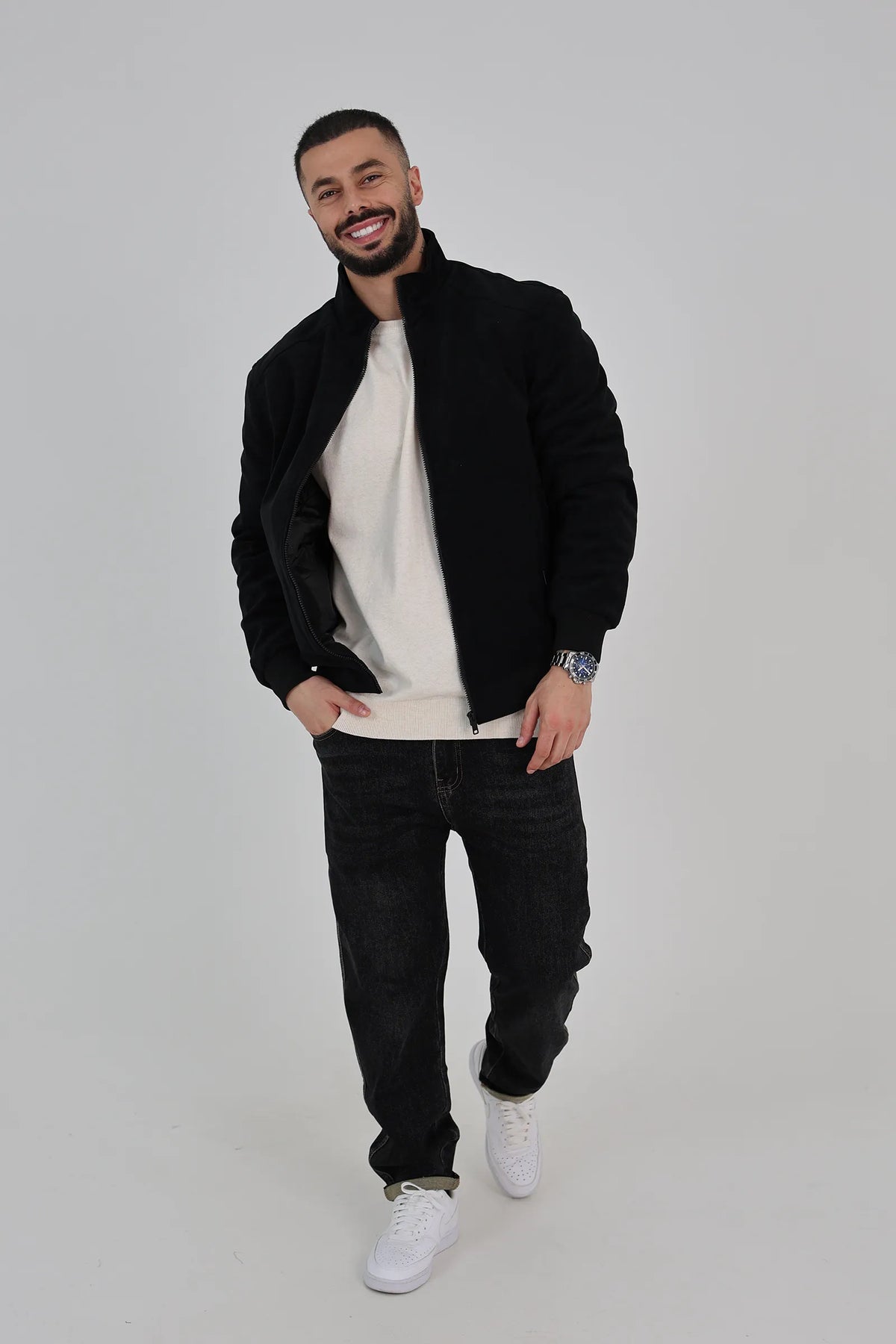 Jakne textured suede