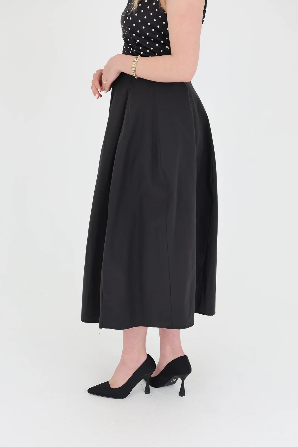 Fund midi circle skirt