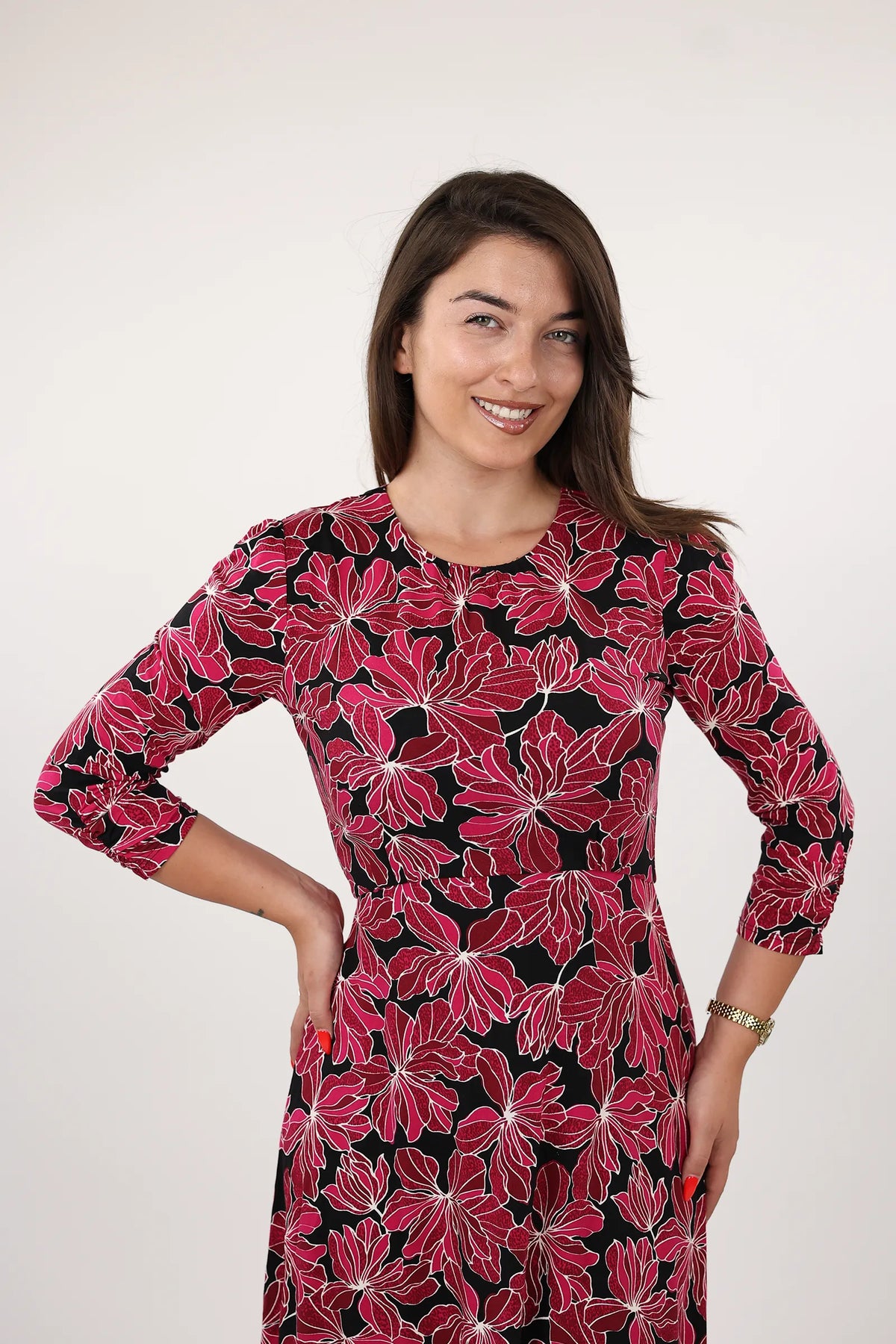 Fustan pinky flower