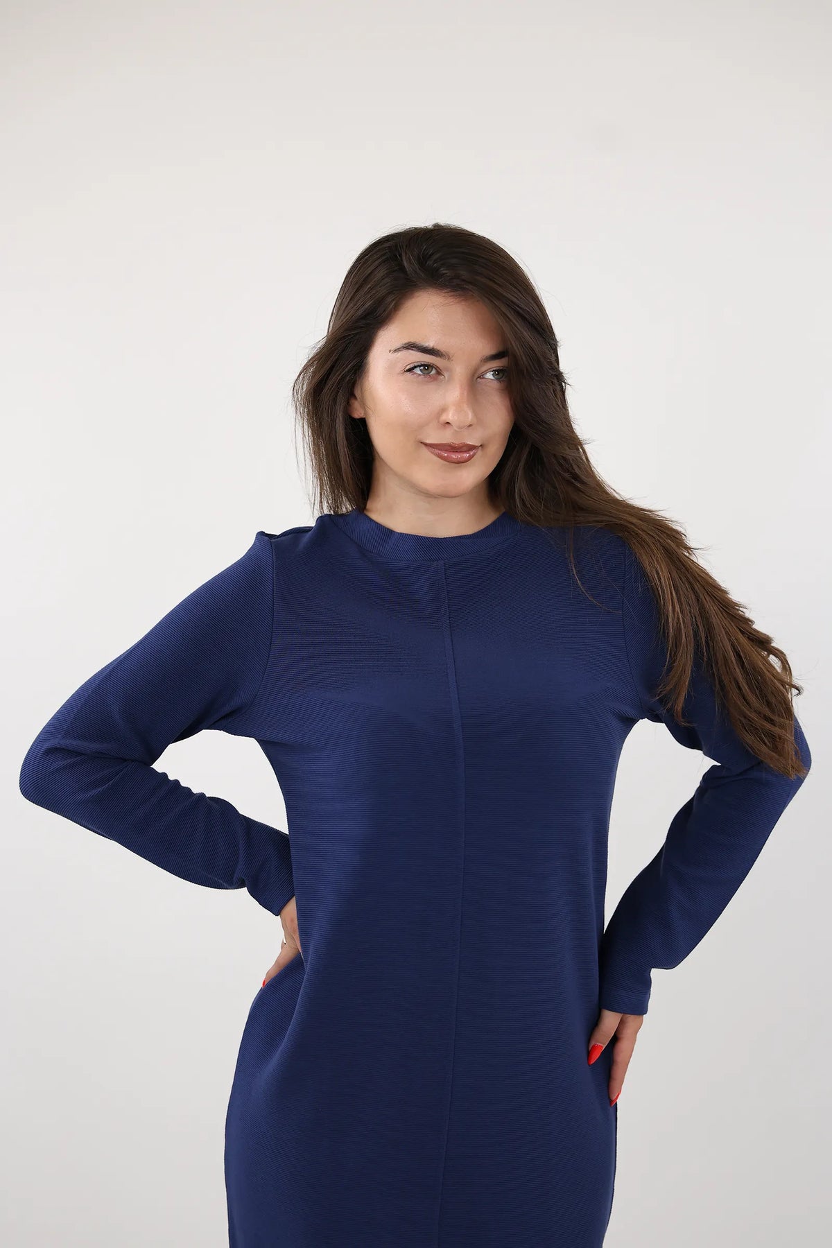 Fustan elegant blue