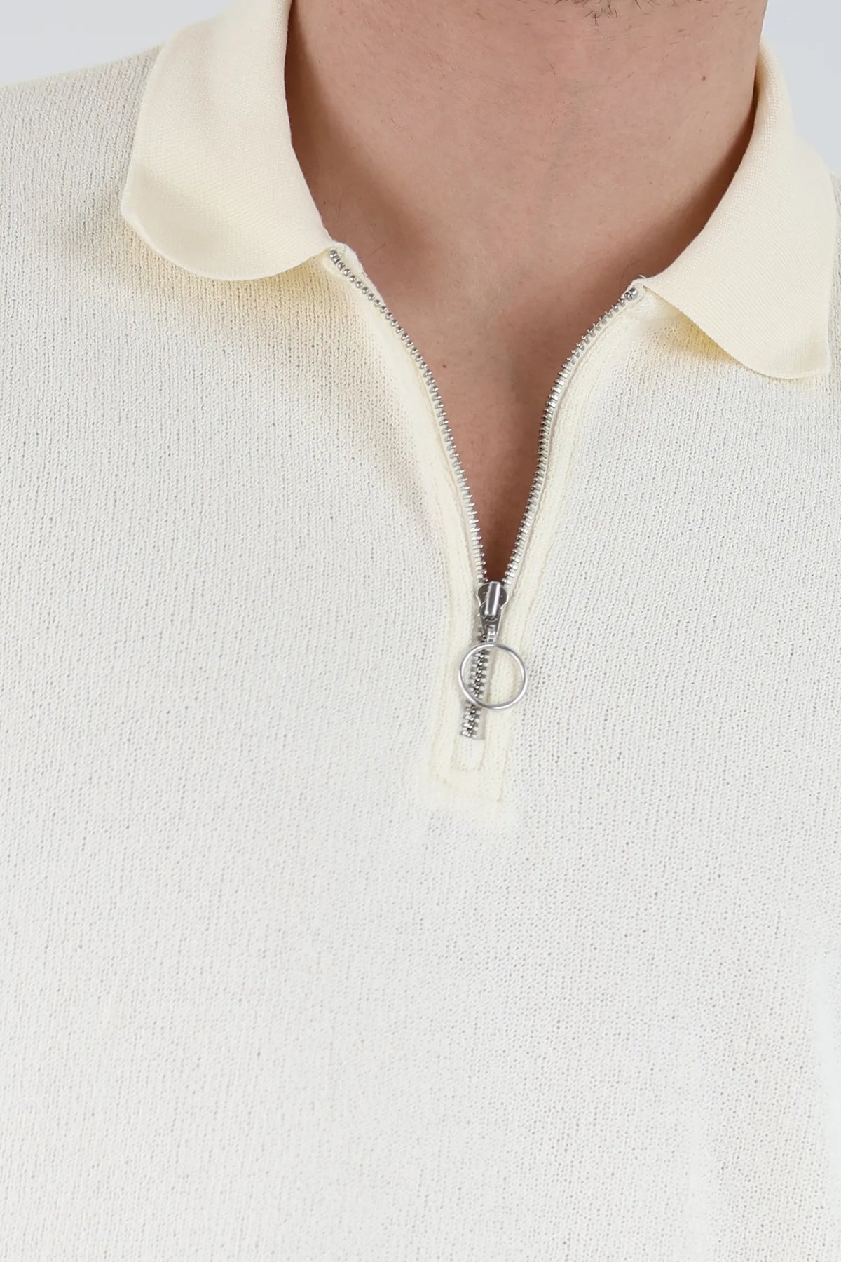 Maice half zip textured