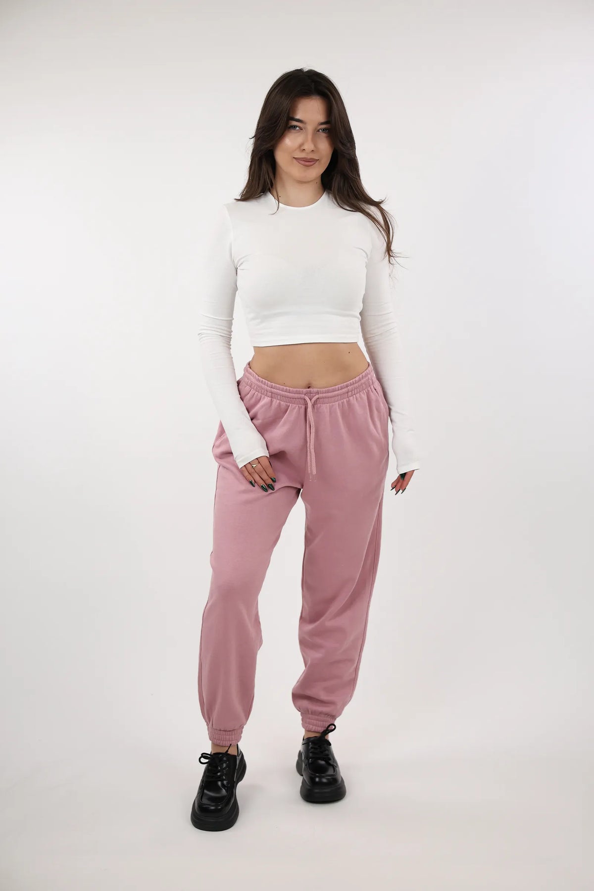 Trenerka elastic waist fleece