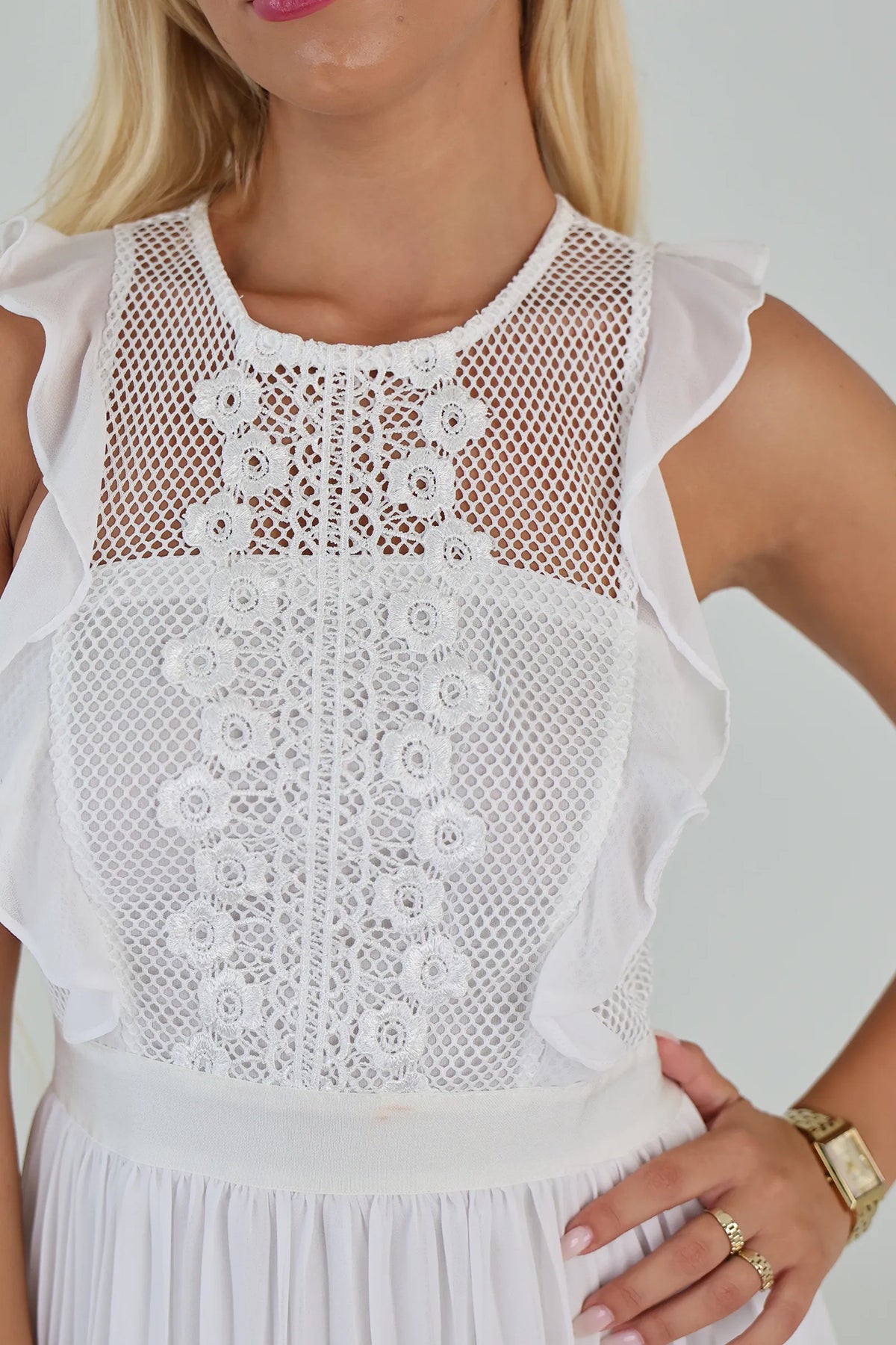 Fustan lace panel