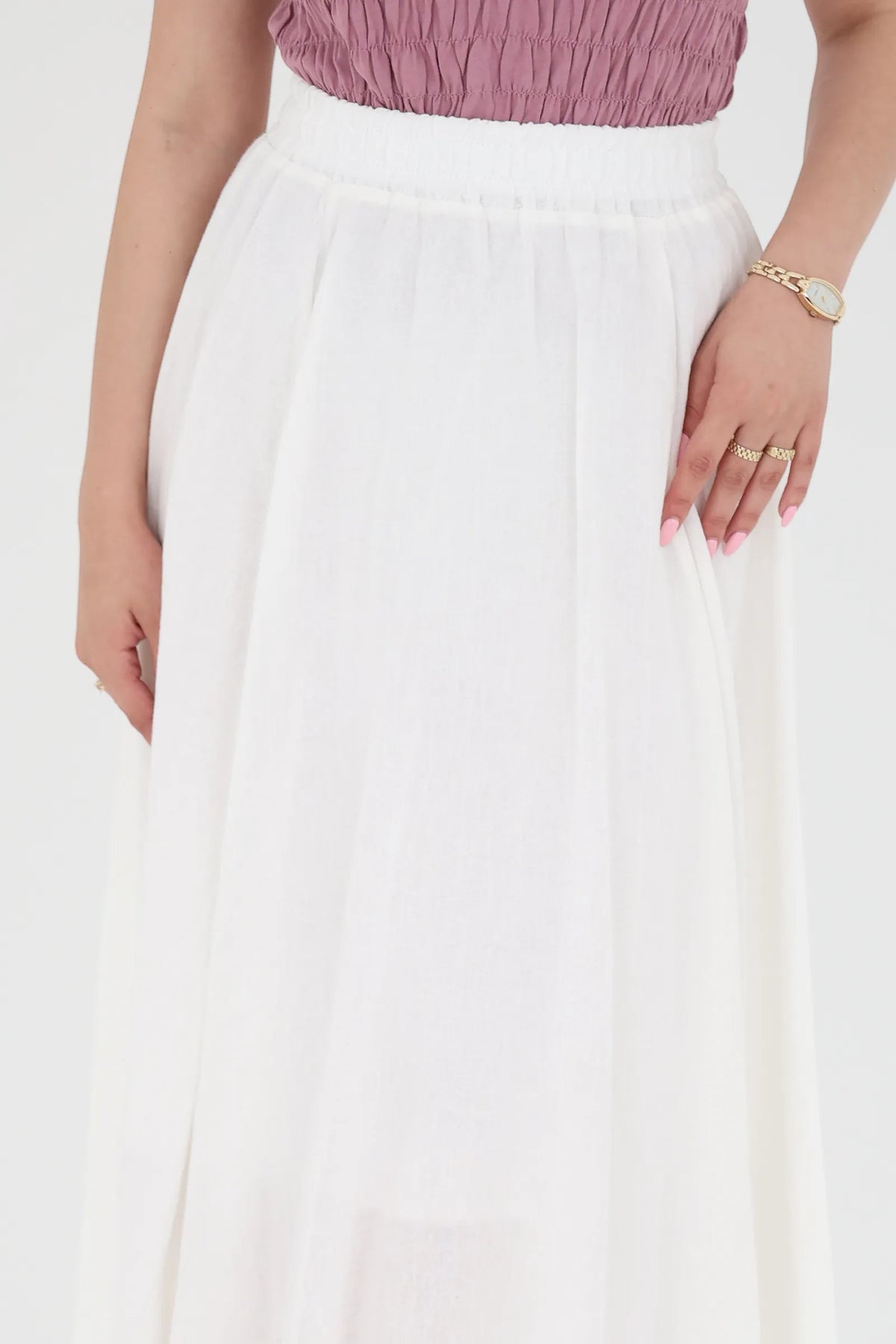 Fund flowy linen