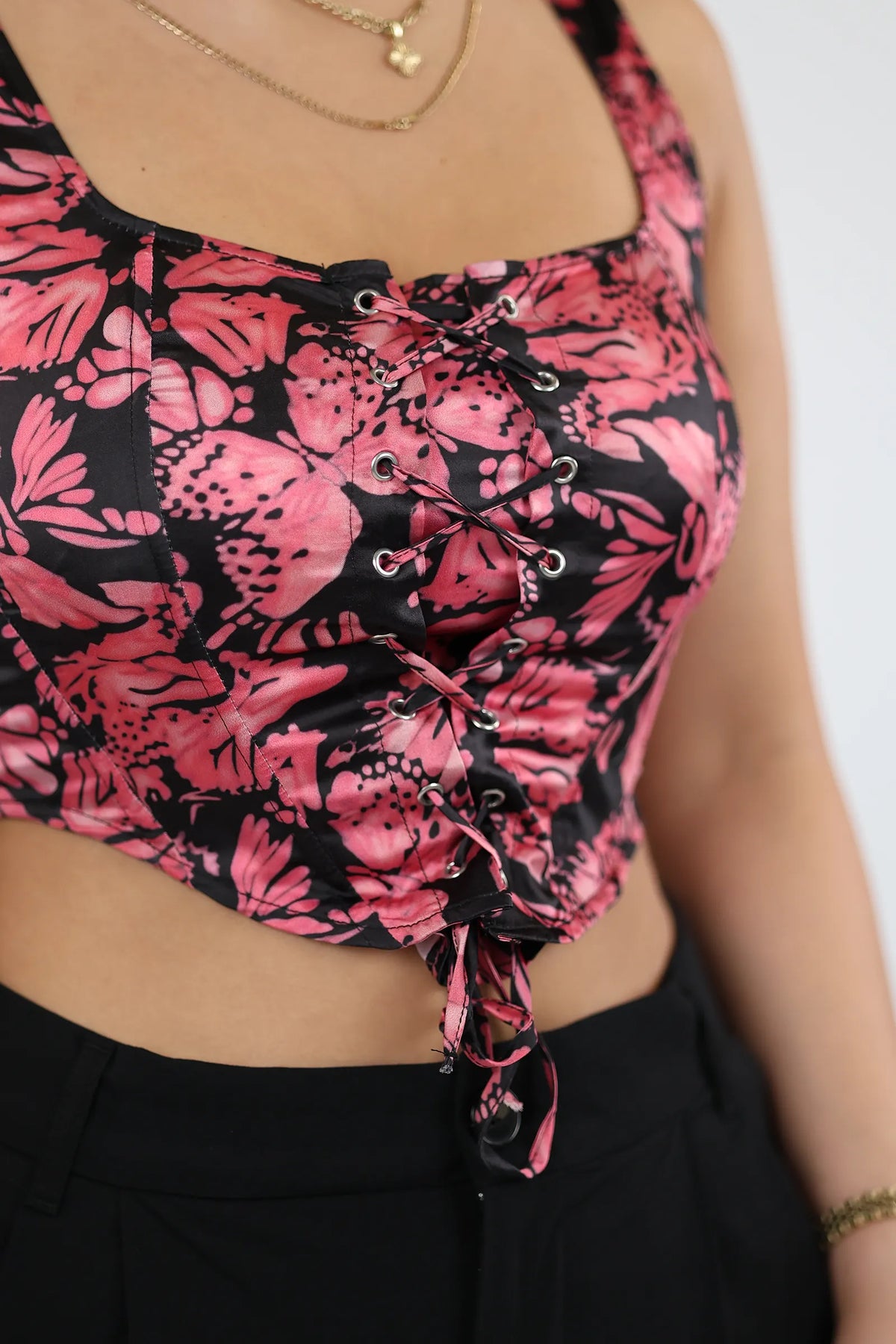 Maice floral corset