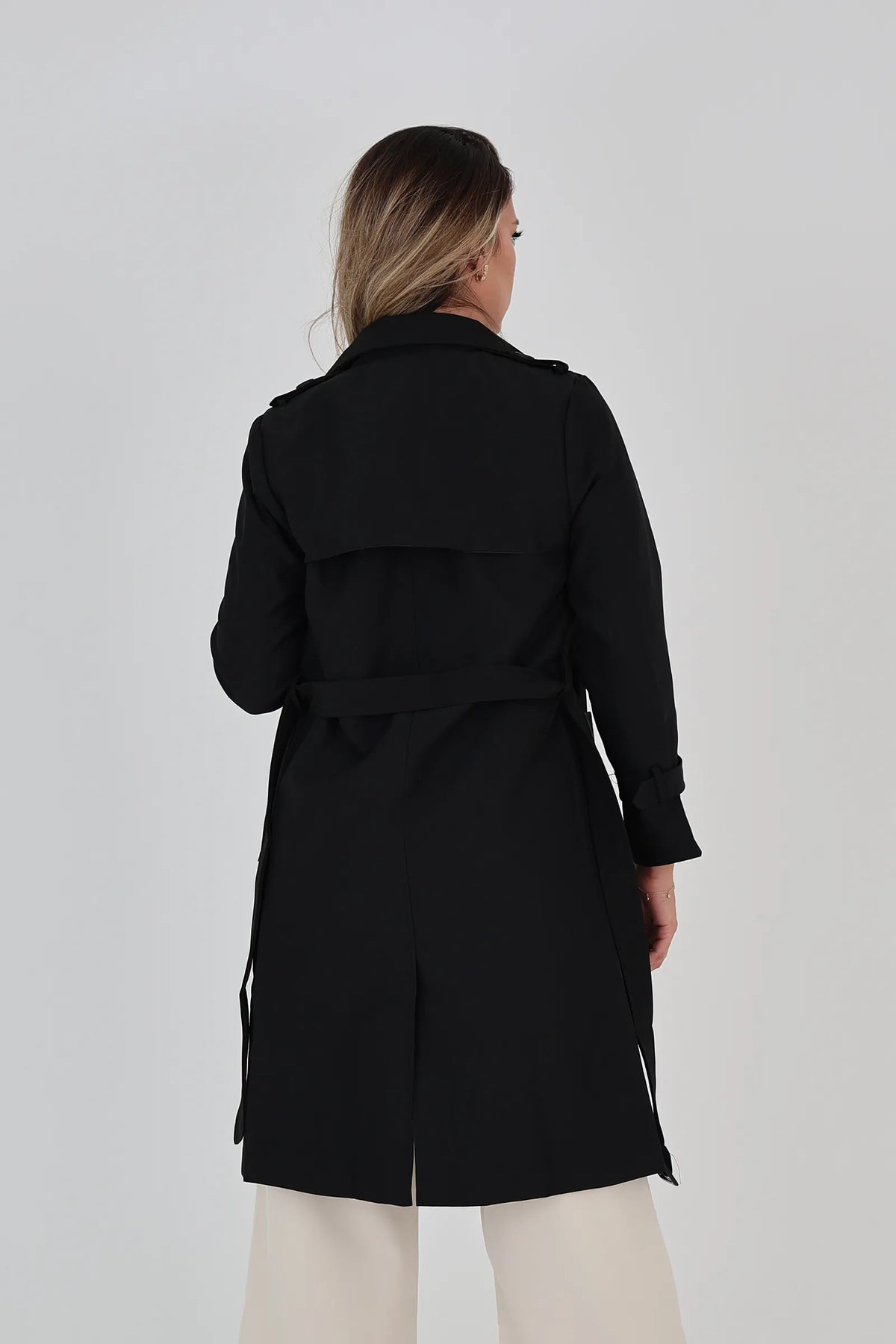 Mantil midi trench