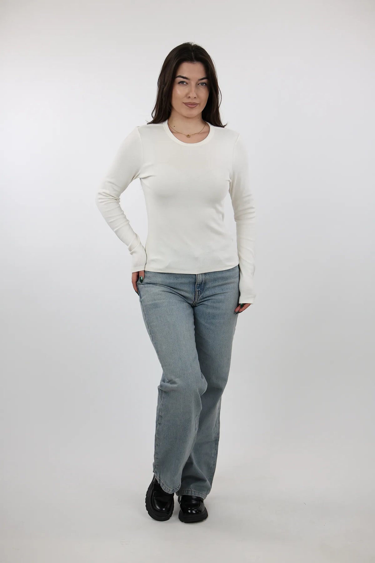 Bluze basic slim fit