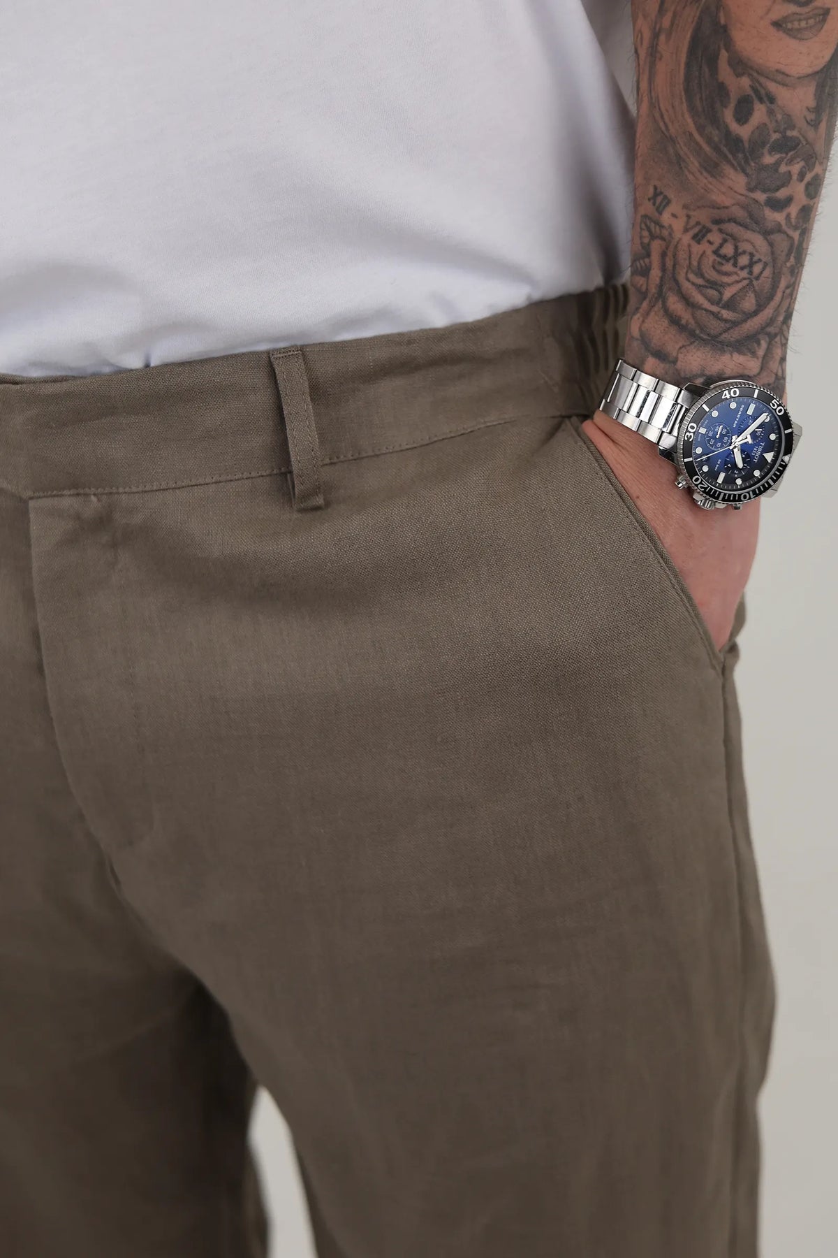 Pantallona linen chinos