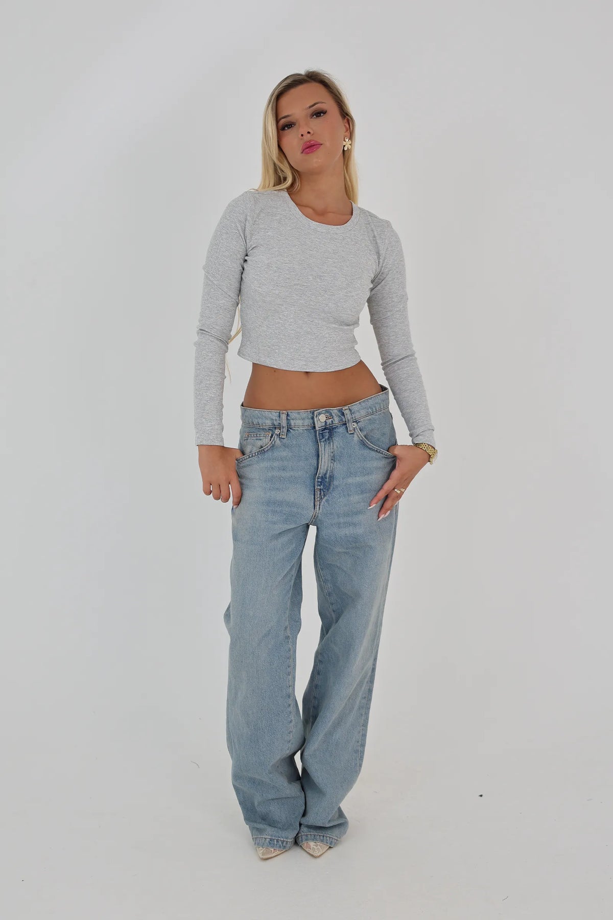 Bluze crewneck crop