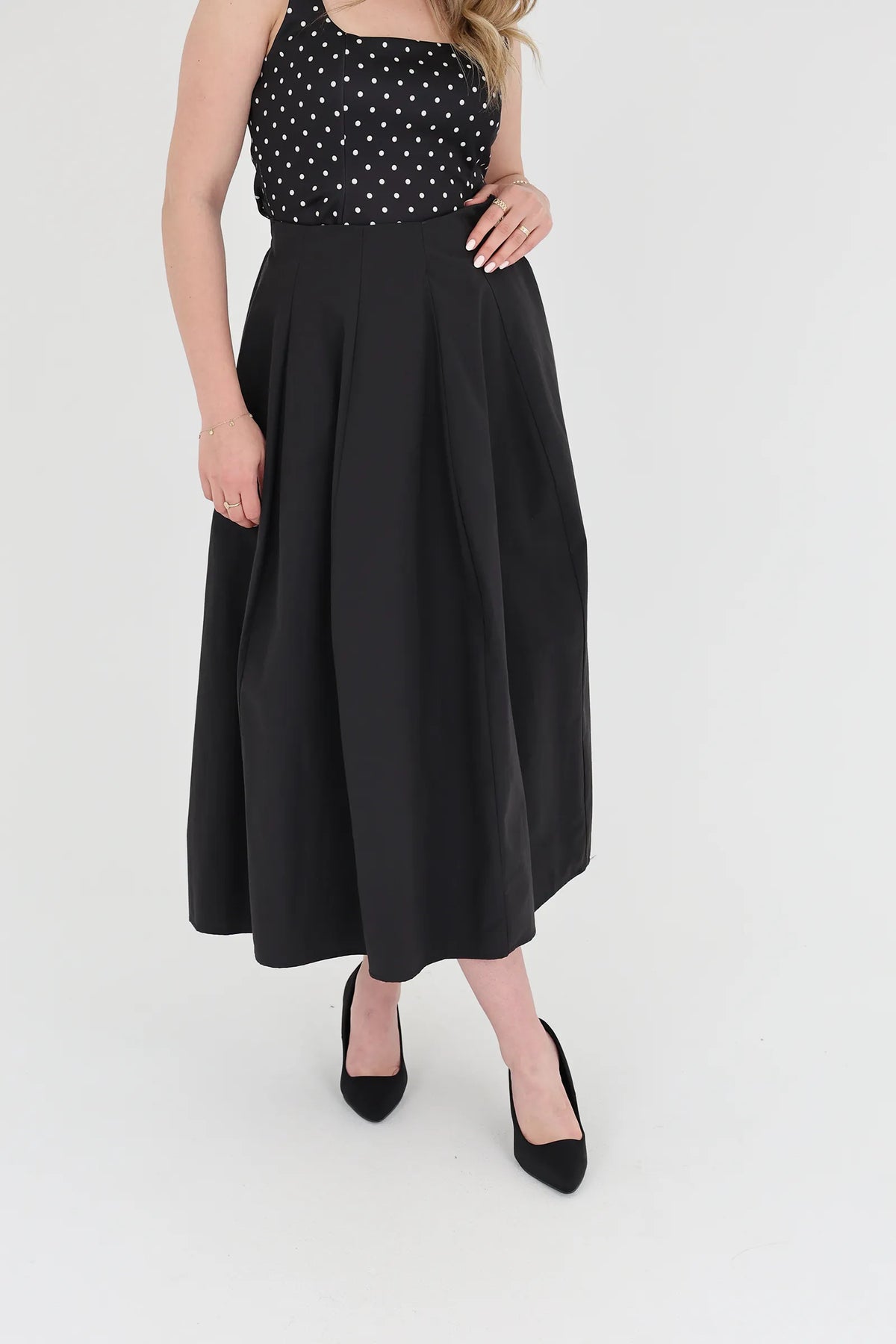 Fund midi circle skirt