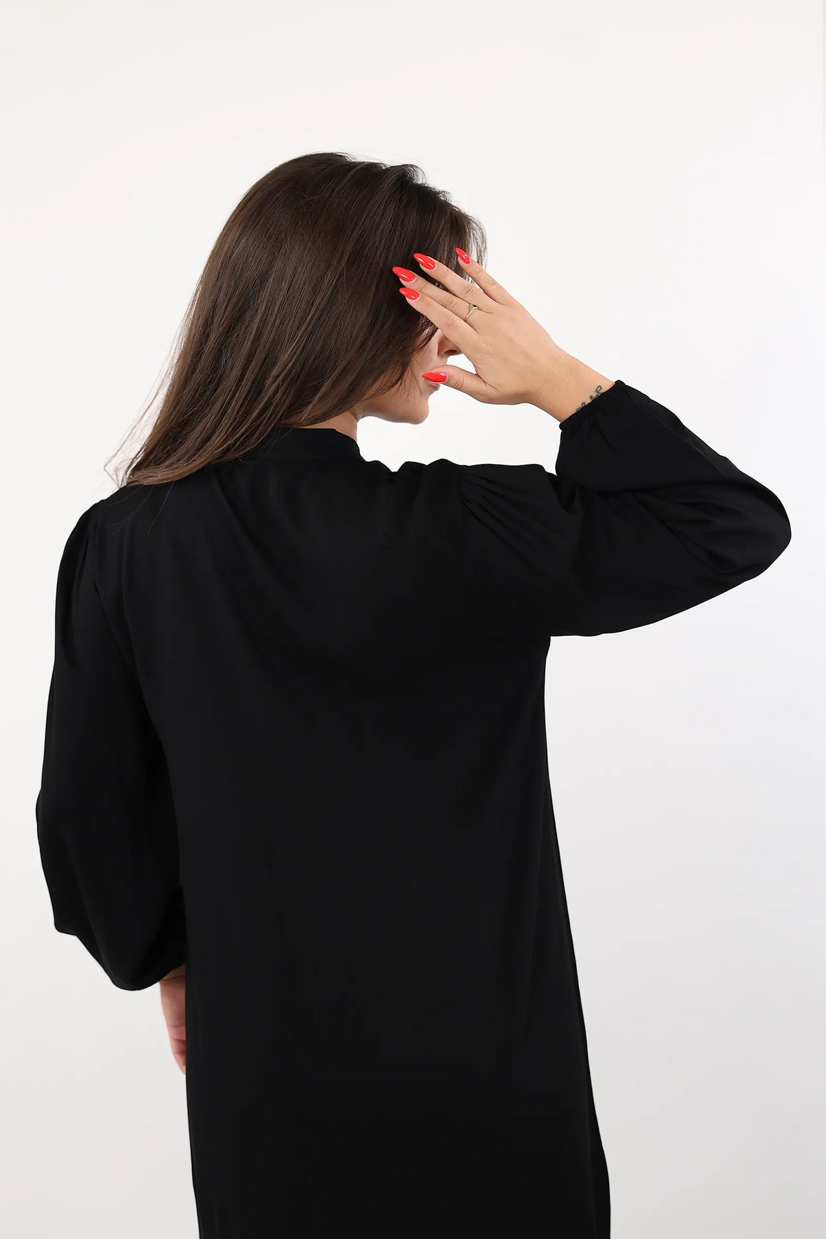 Fustan button maxi
