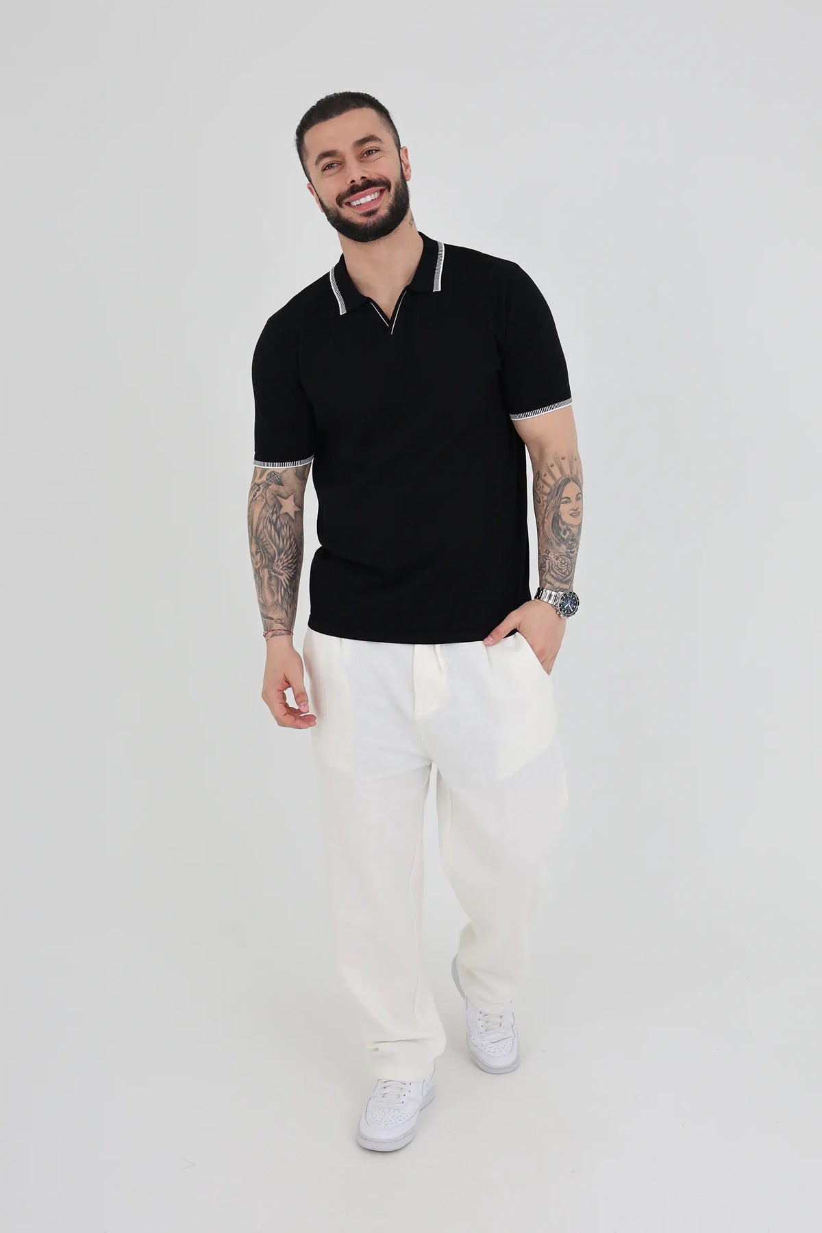 Maice tipped collar