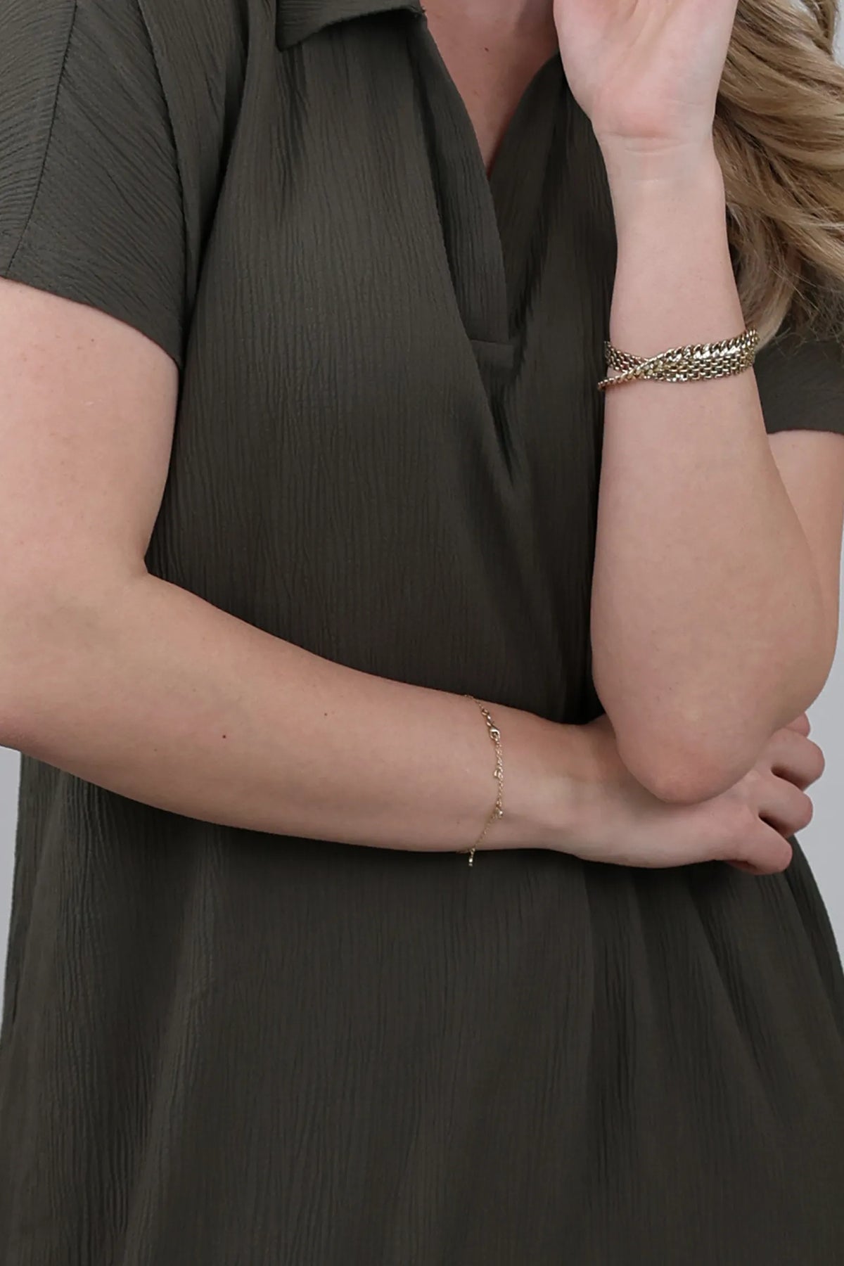 Fustan midi shirt dress