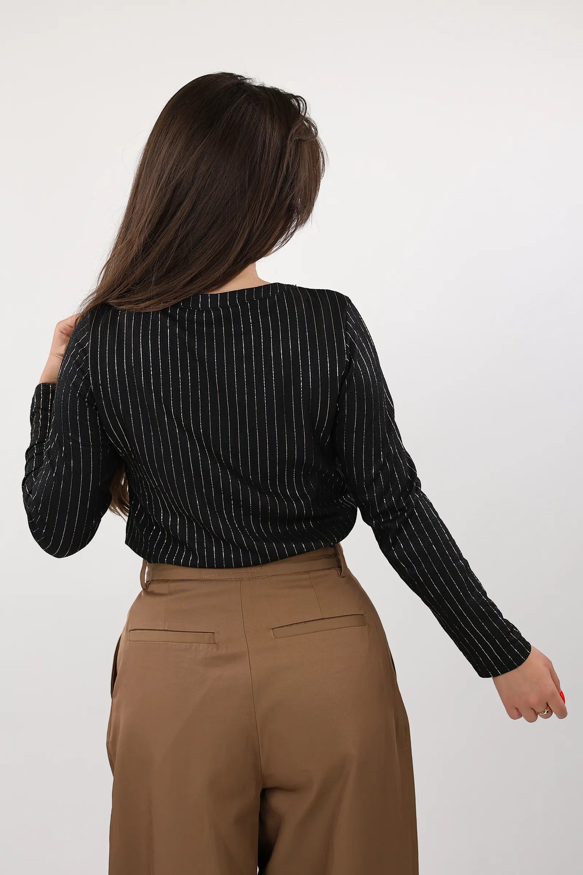 Bluze metallic striped