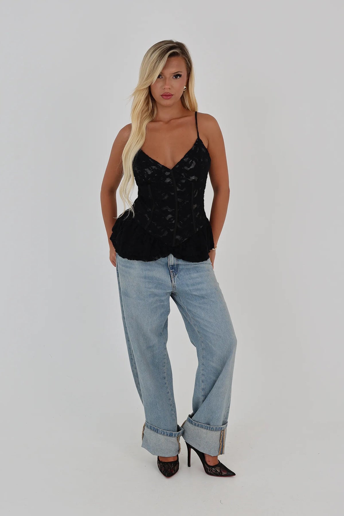 Maice black lace