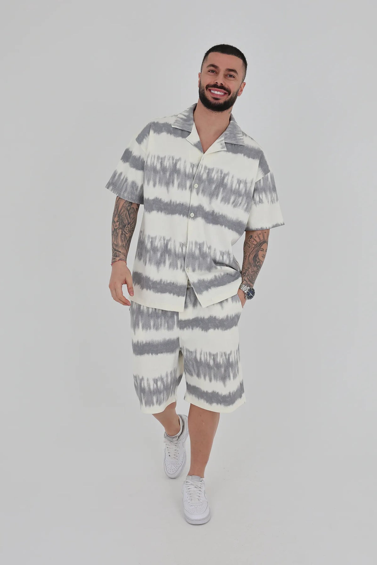 Pantallona relaxed fit printed