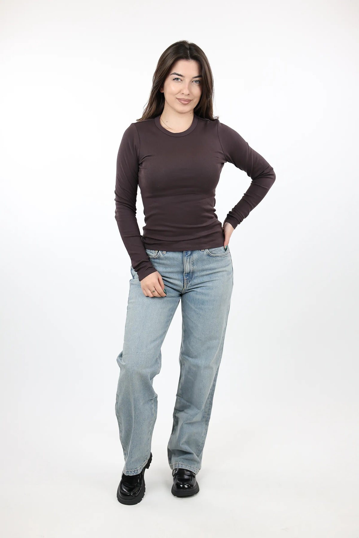Bluze basic slim fit