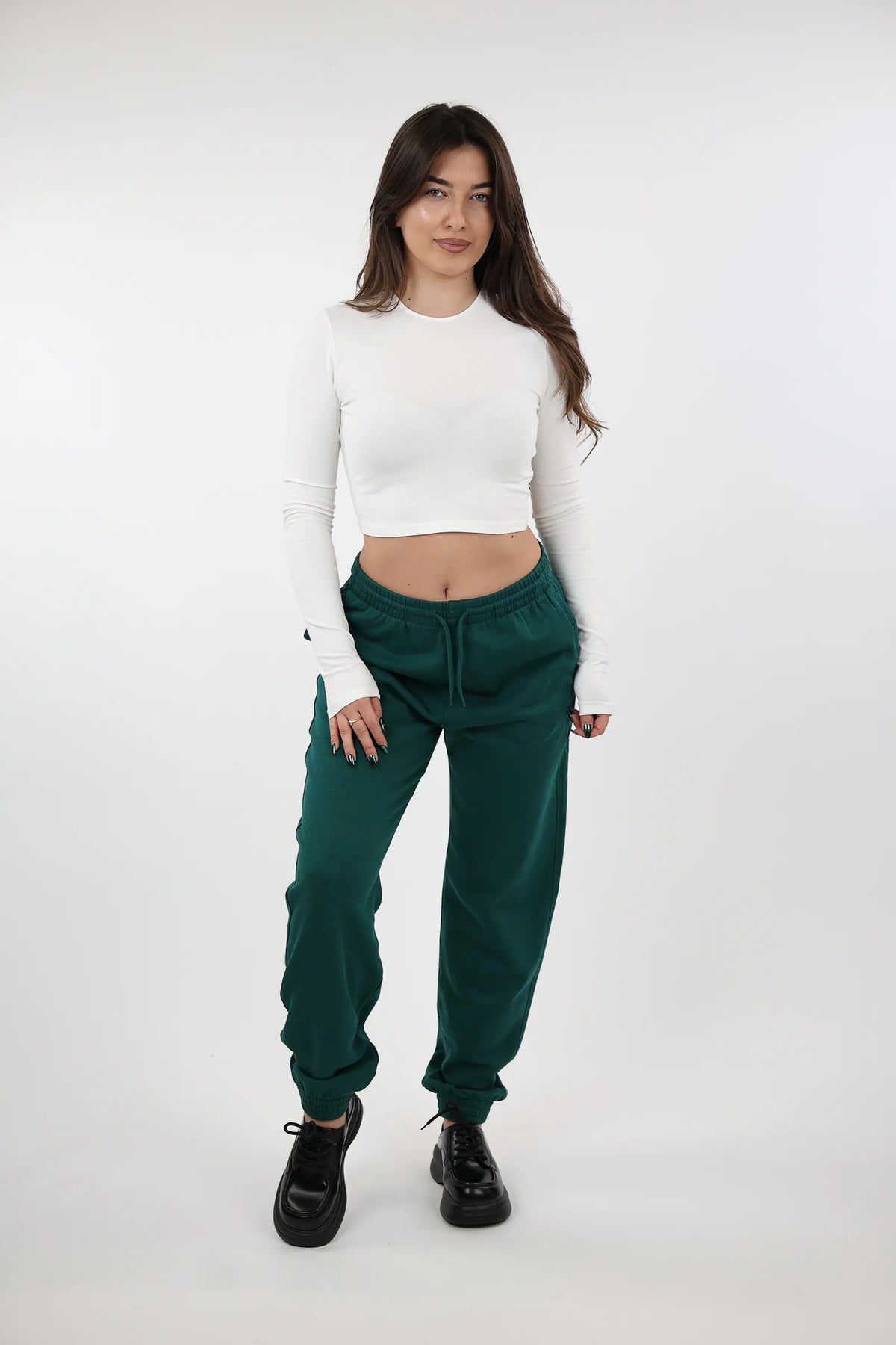 Trenerka elastic waist fleece