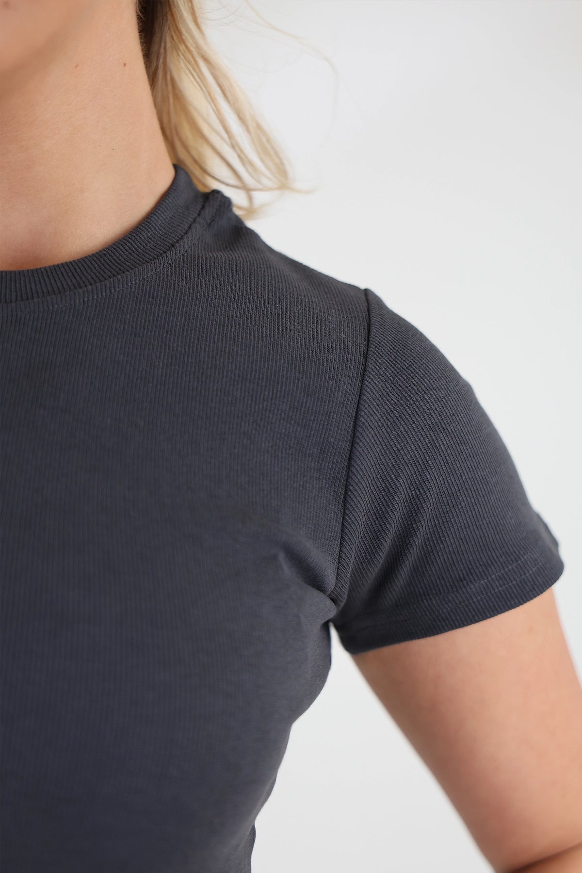 Maice ribbed crop top