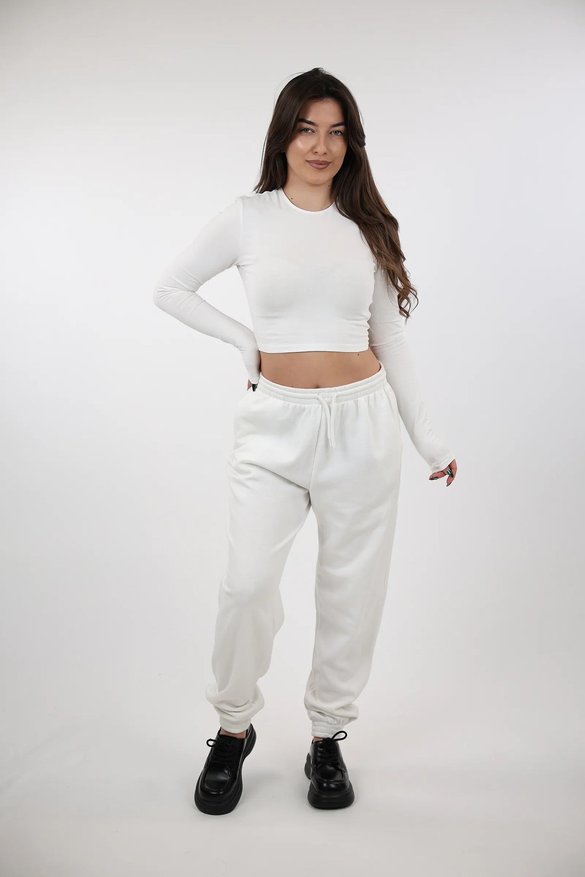 Trenerka elastic waist fleece