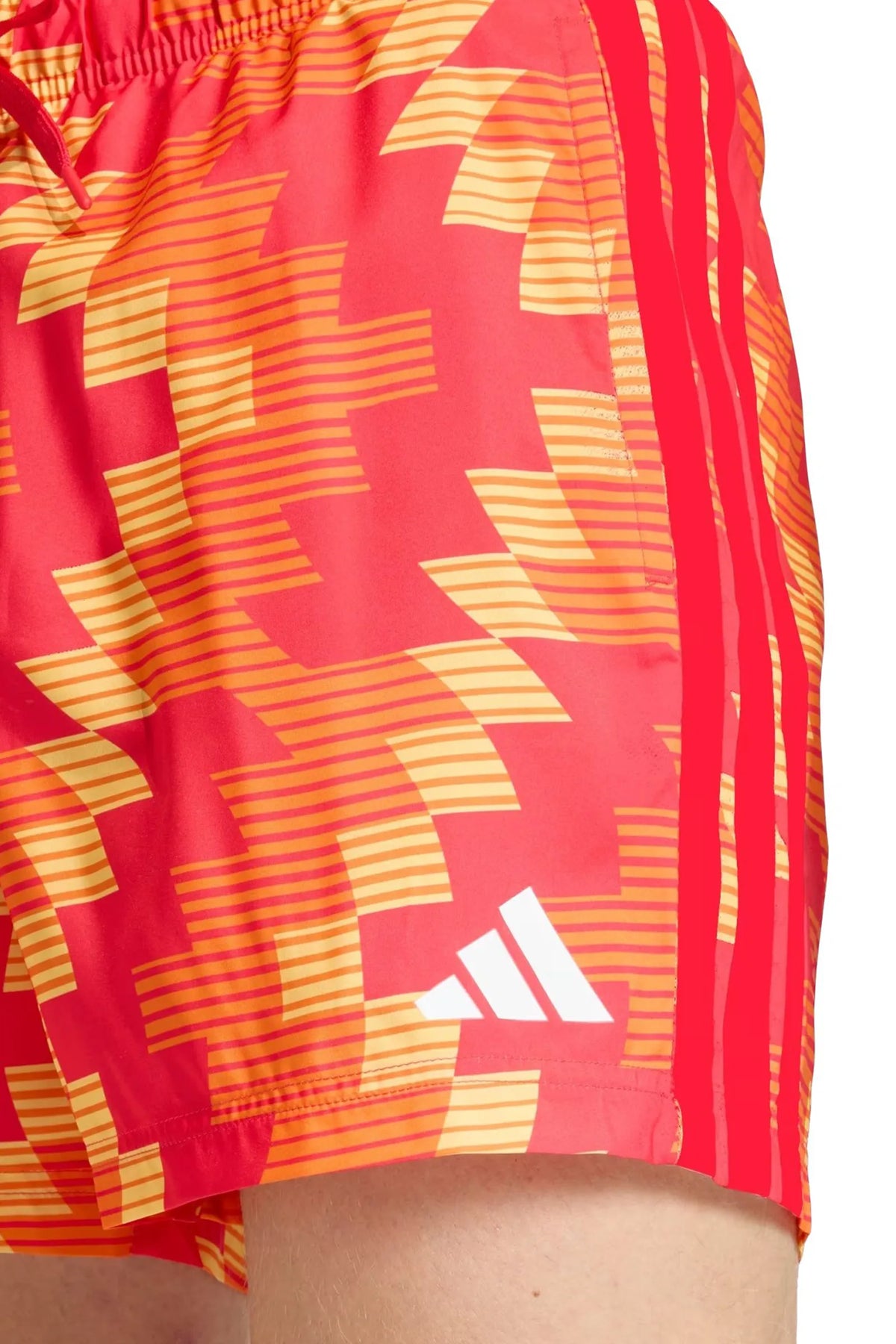 Shorce adidas soccer-inspired graphic swim JY9164.